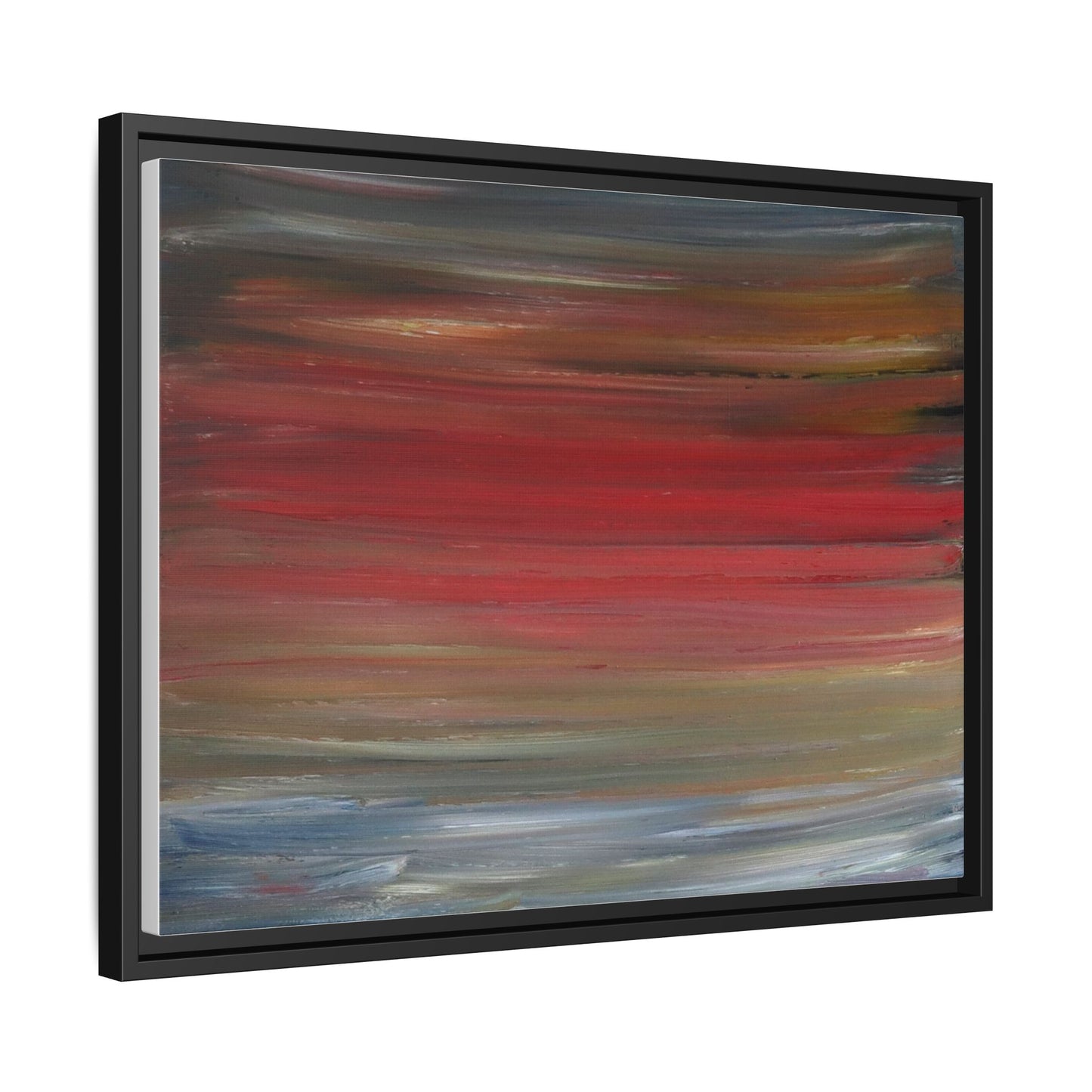 Misty morning by Norman Barrett Framed Matte Canvas Wall Art