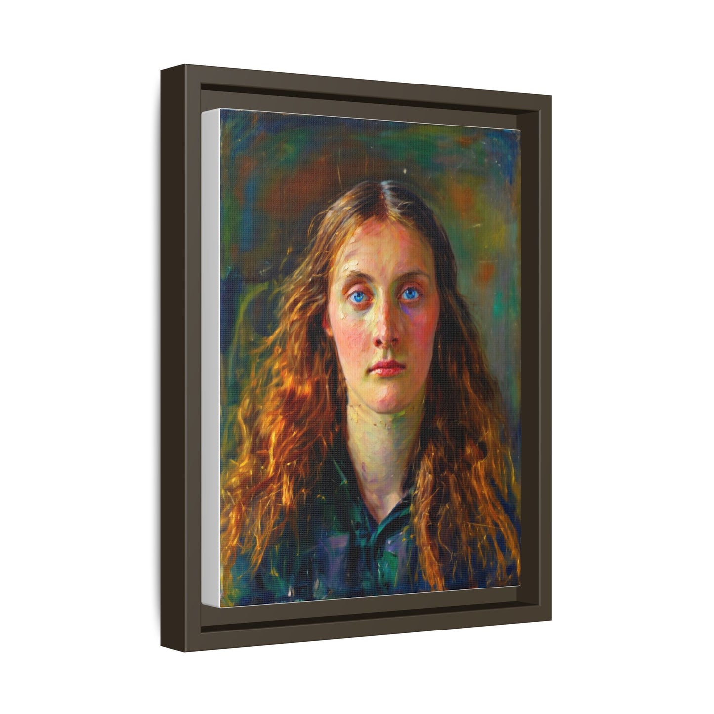 Framed Matte Canvas Print — Vintage Portrait Art