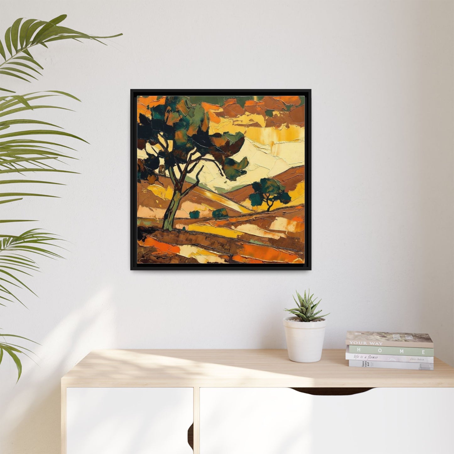 Framed Matte Canvas Landscape Art Print