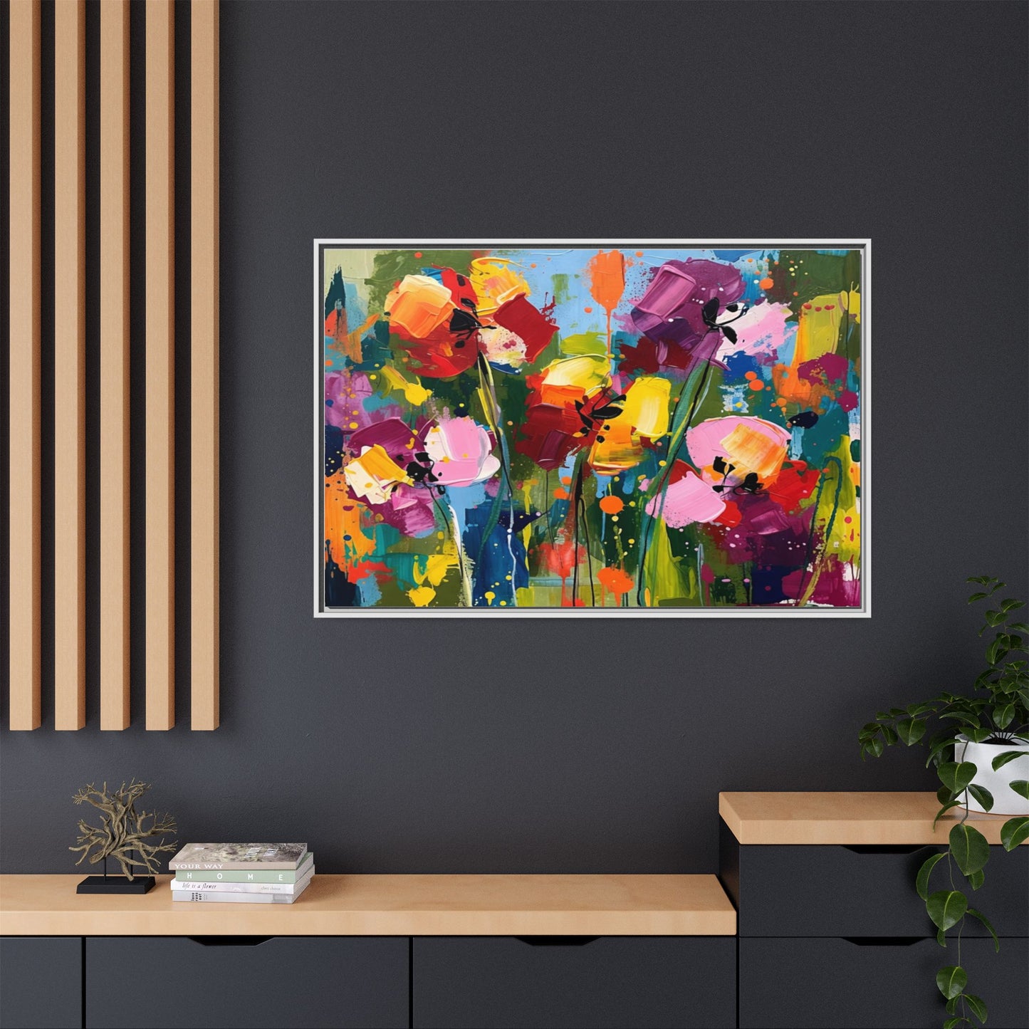 Matte Canvas, Framed (Multi-color)
