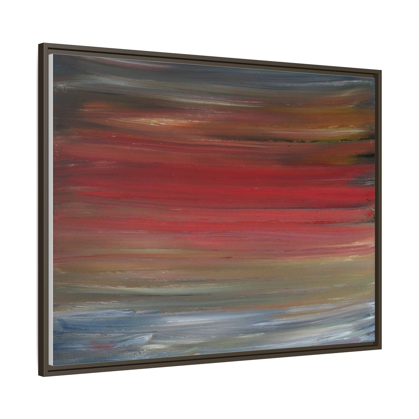 Misty morning by Norman Barrett Framed Matte Canvas Wall Art