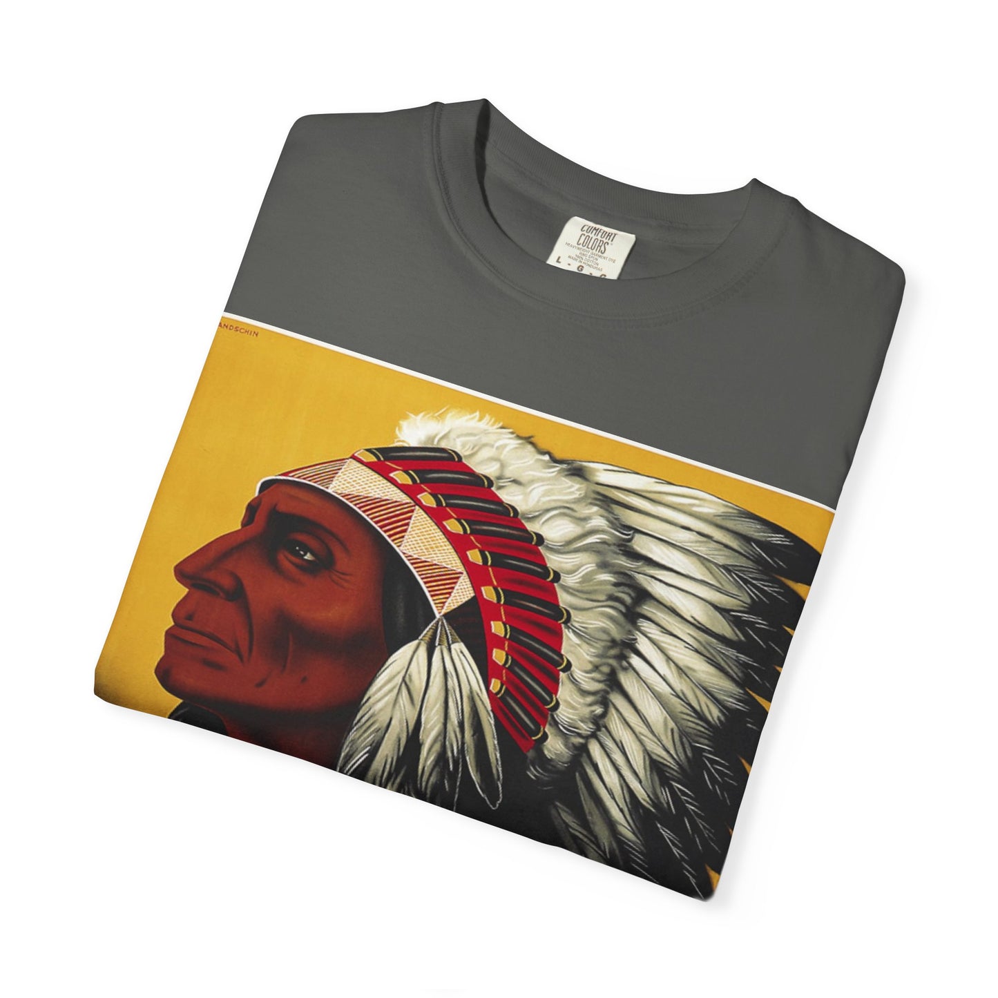 T-Shirt — Retro 'Indiana' Native Chief Vintage Poster Design