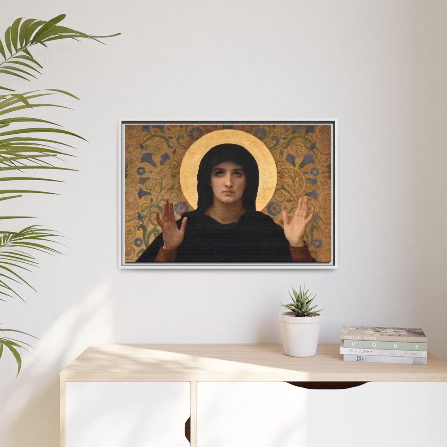 La Vierge consolatrice by William Adolphe Bouguereau Framed Matte Canvas Wall Art