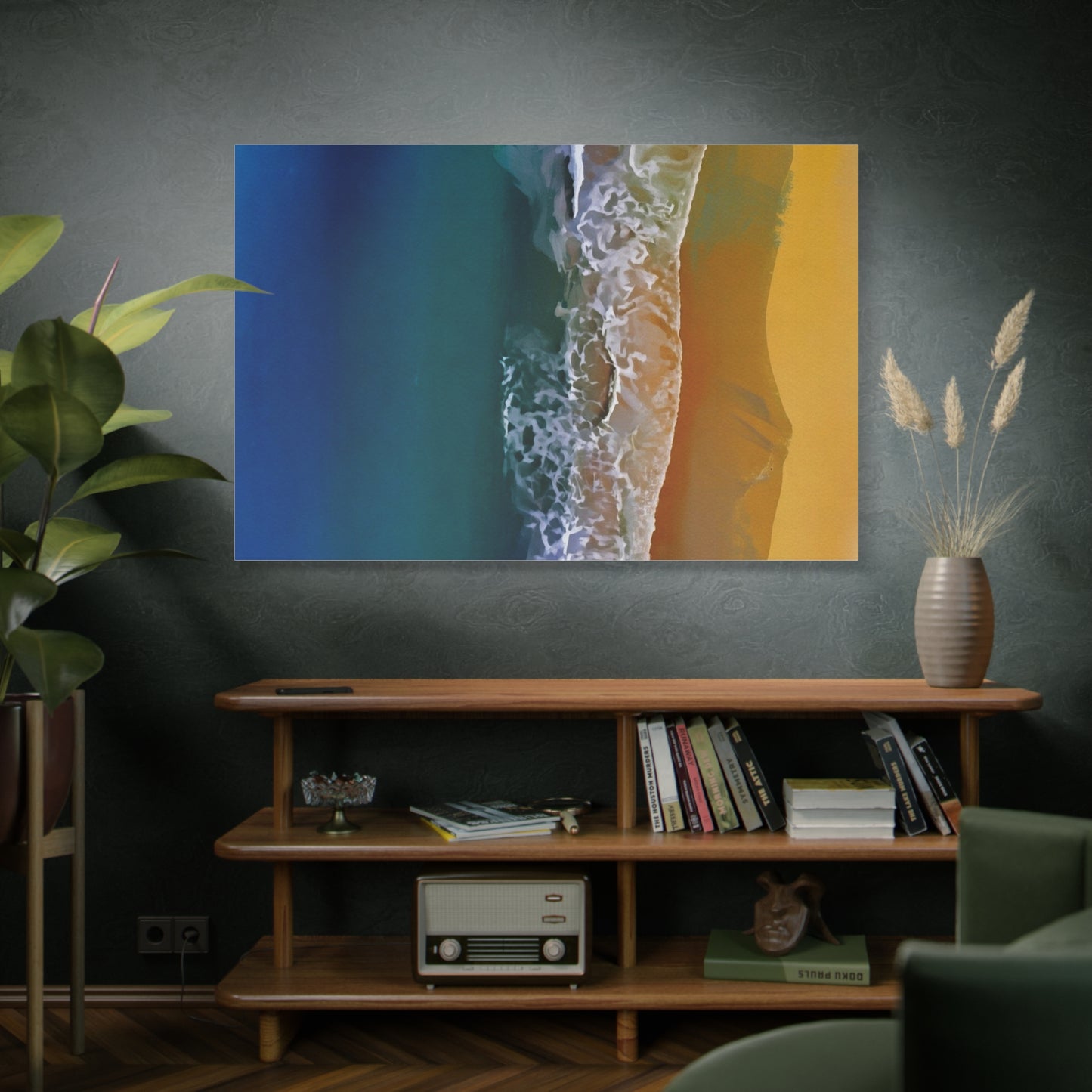 Coastal Waves Matte Canvas Print — Ocean Beach Wall Art