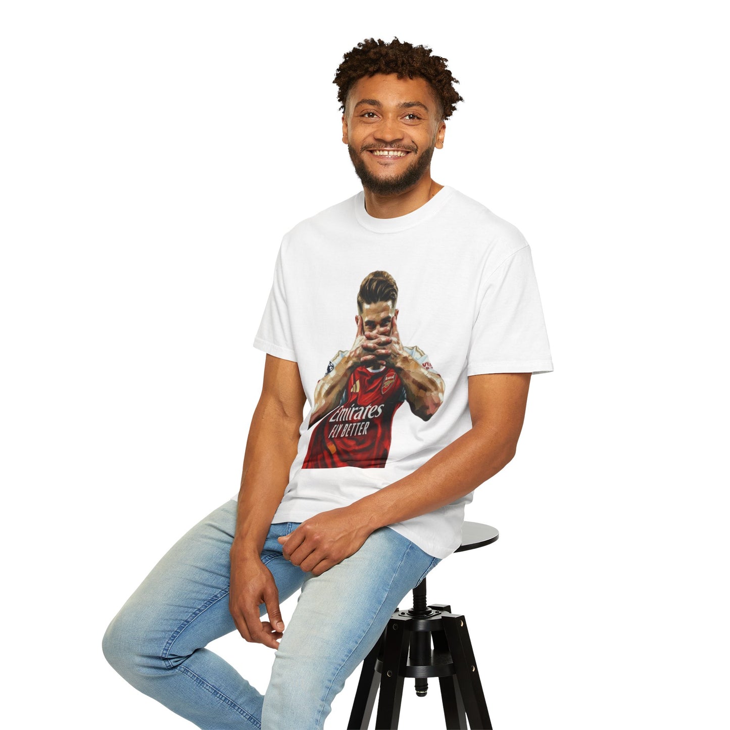 Soccer Celebration T-Shirt — Emirates 'Fly Better' Jersey Design