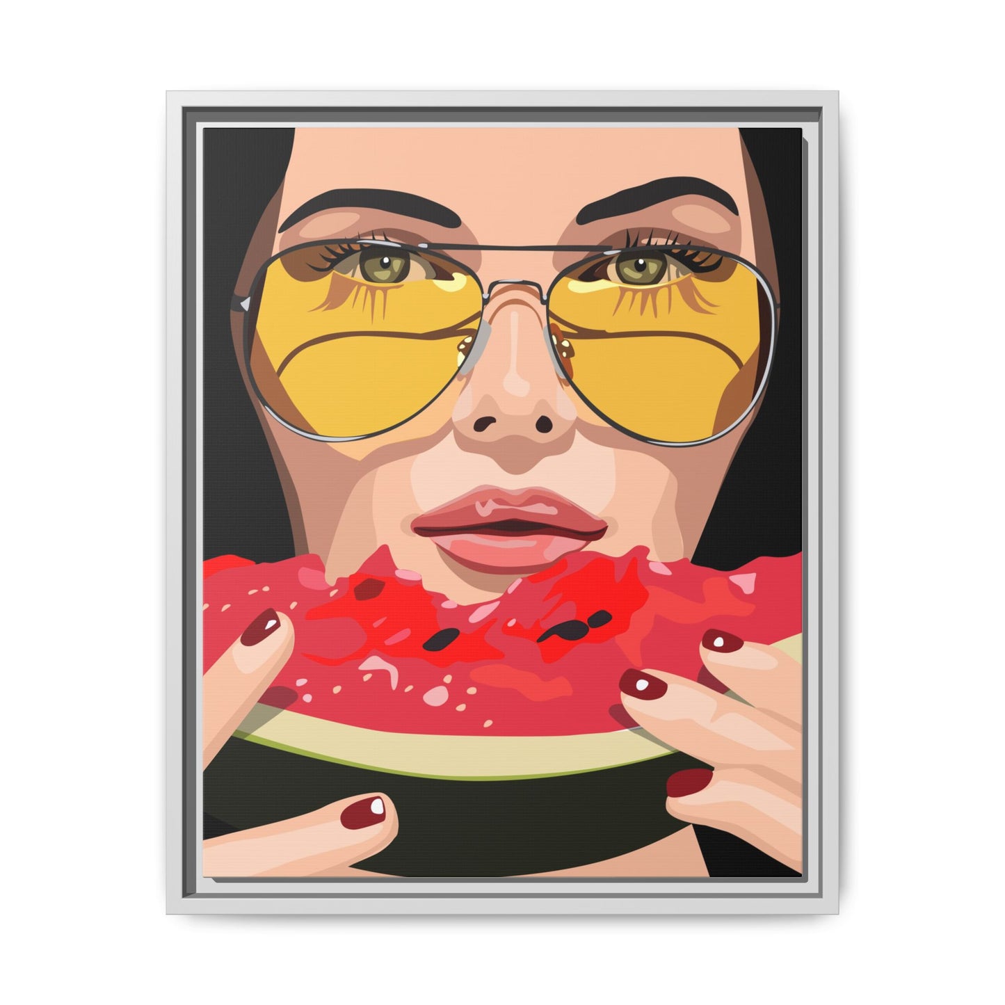 Vivid 81 by Orit Fuchs Framed Matte Canvas Wall Art