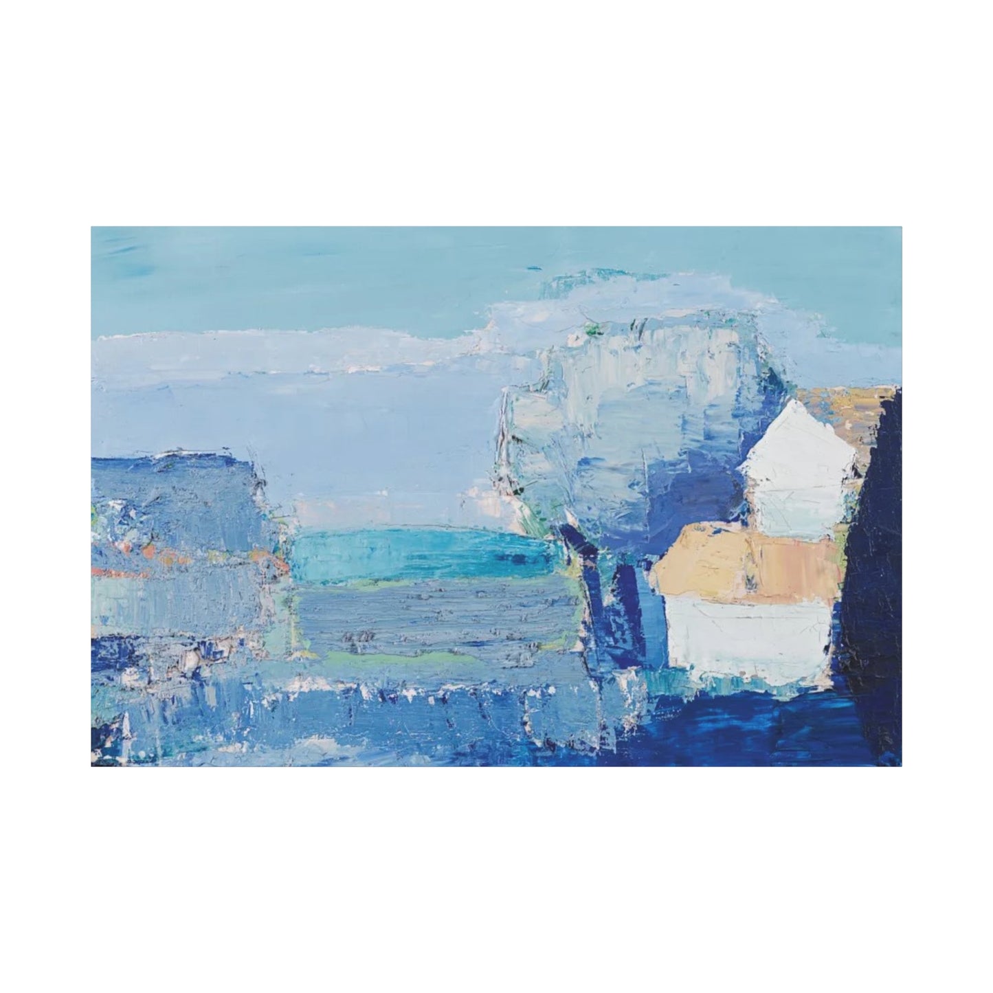 Paysage de Provence by Nicolas de Staël Matte Stretched Wall Art Print