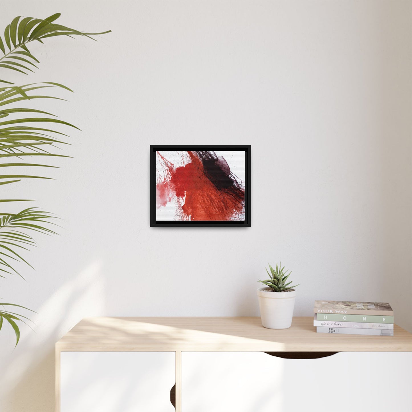 Flame by Natalija Miladinovic Matte Canvas Framed Wall Art