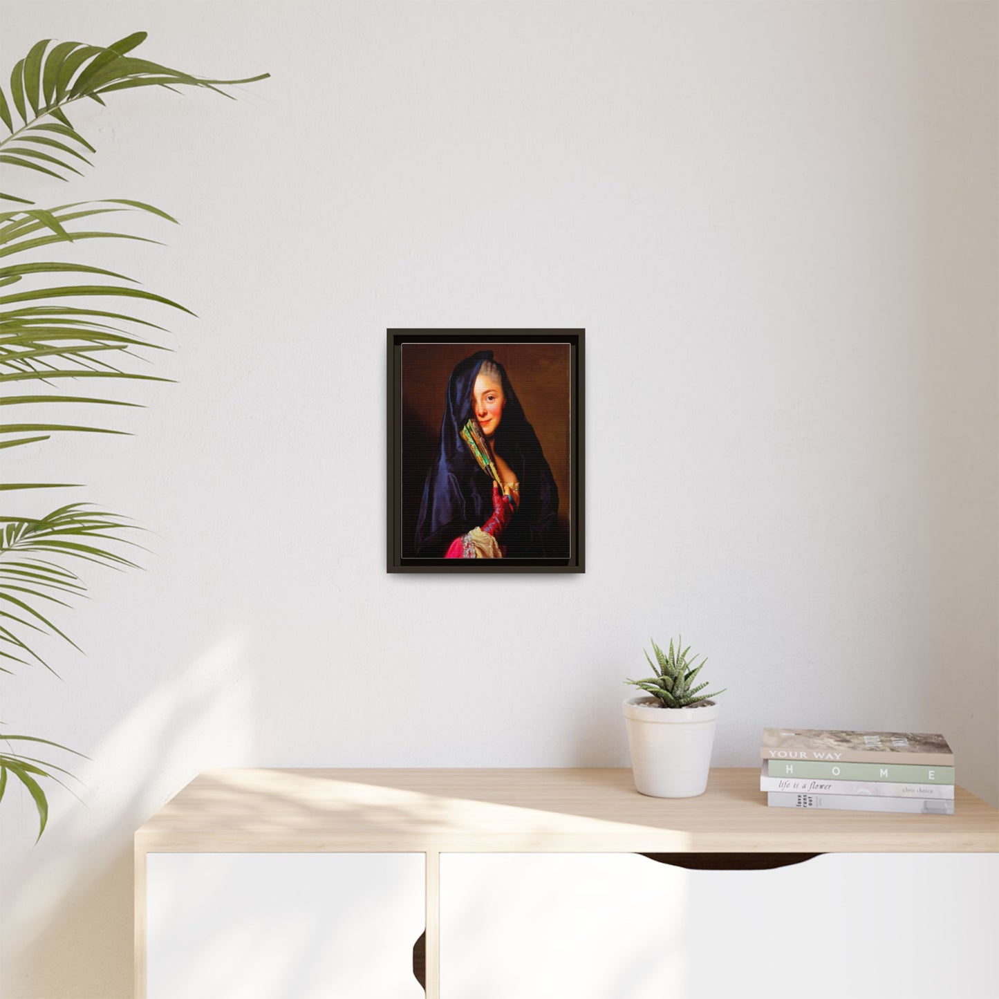 Framed Matte Canvas Wall Art — Classical Portrait Print