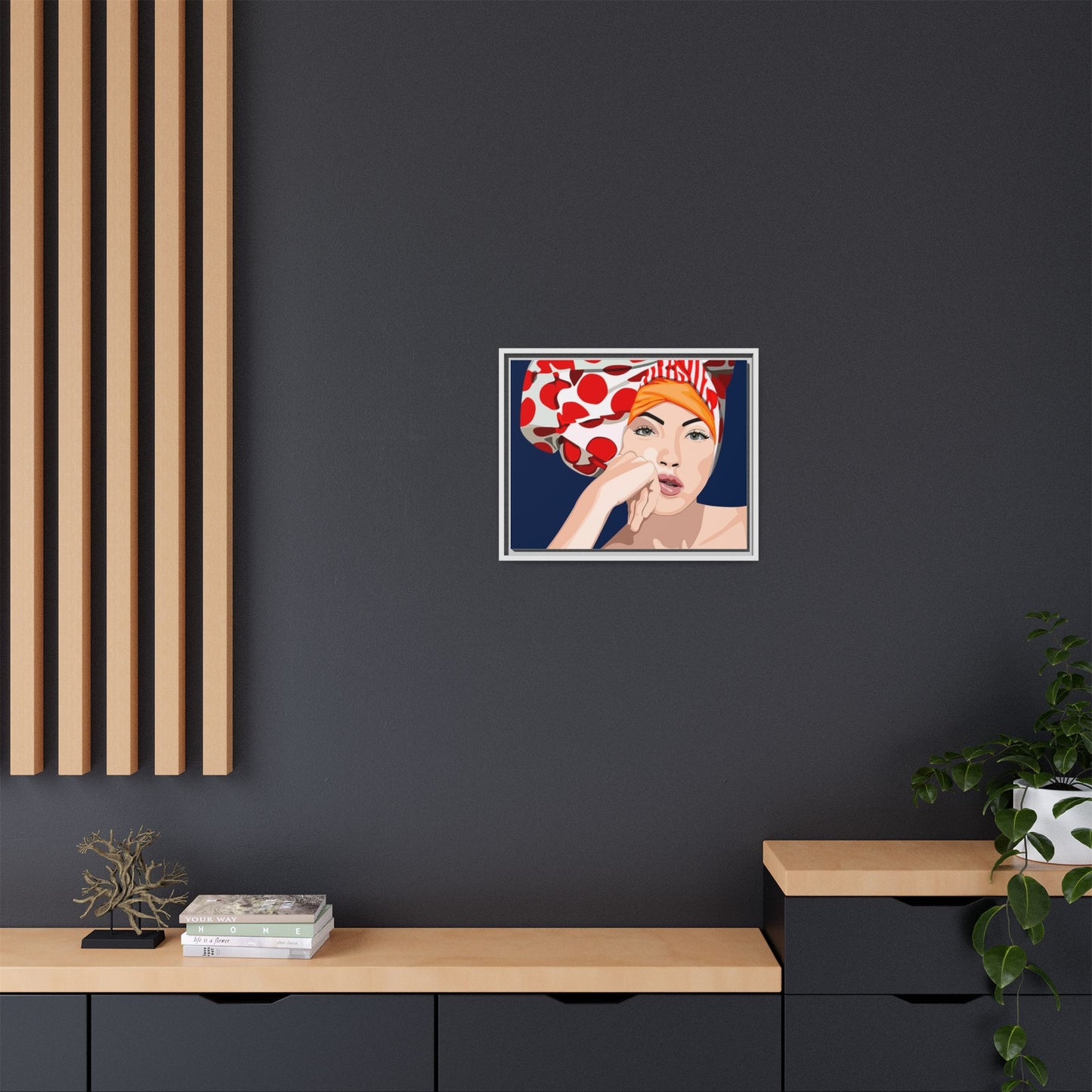 Vivid 20 by Orit Fuchs Pop Art Matte Canvas Framed Wall Art Print
