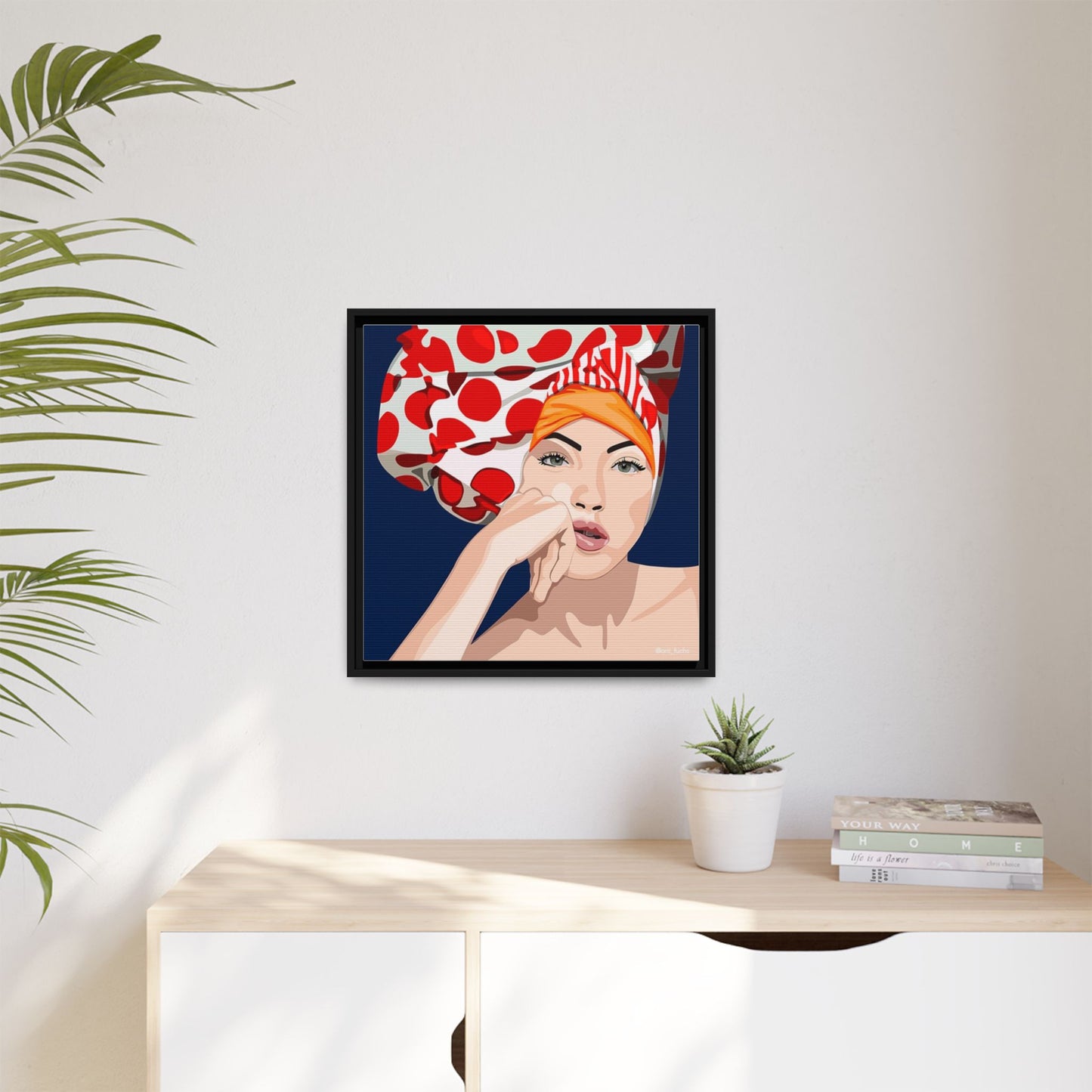 Vivid 20 by Orit Fuchs Pop Art Matte Canvas Framed Wall Art Print