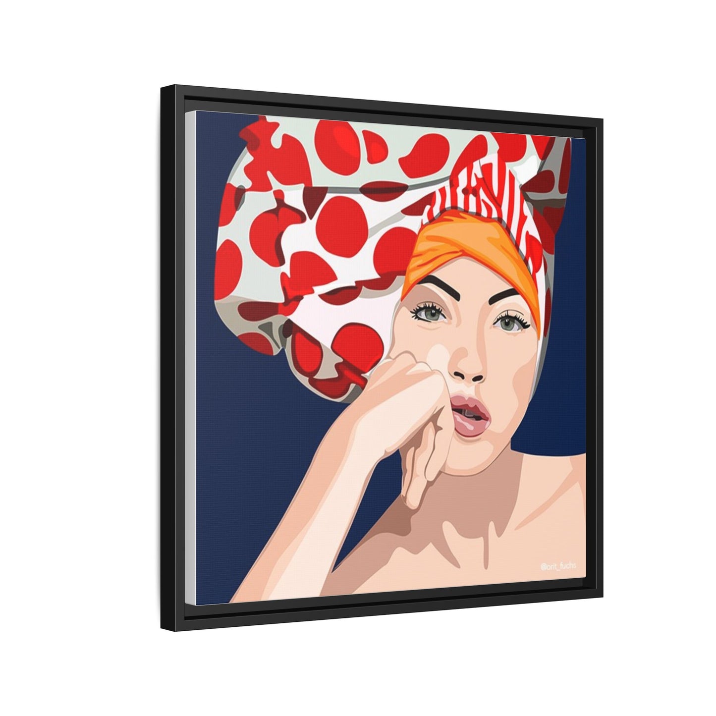 Vivid 20 by Orit Fuchs Pop Art Matte Canvas Framed Wall Art Print
