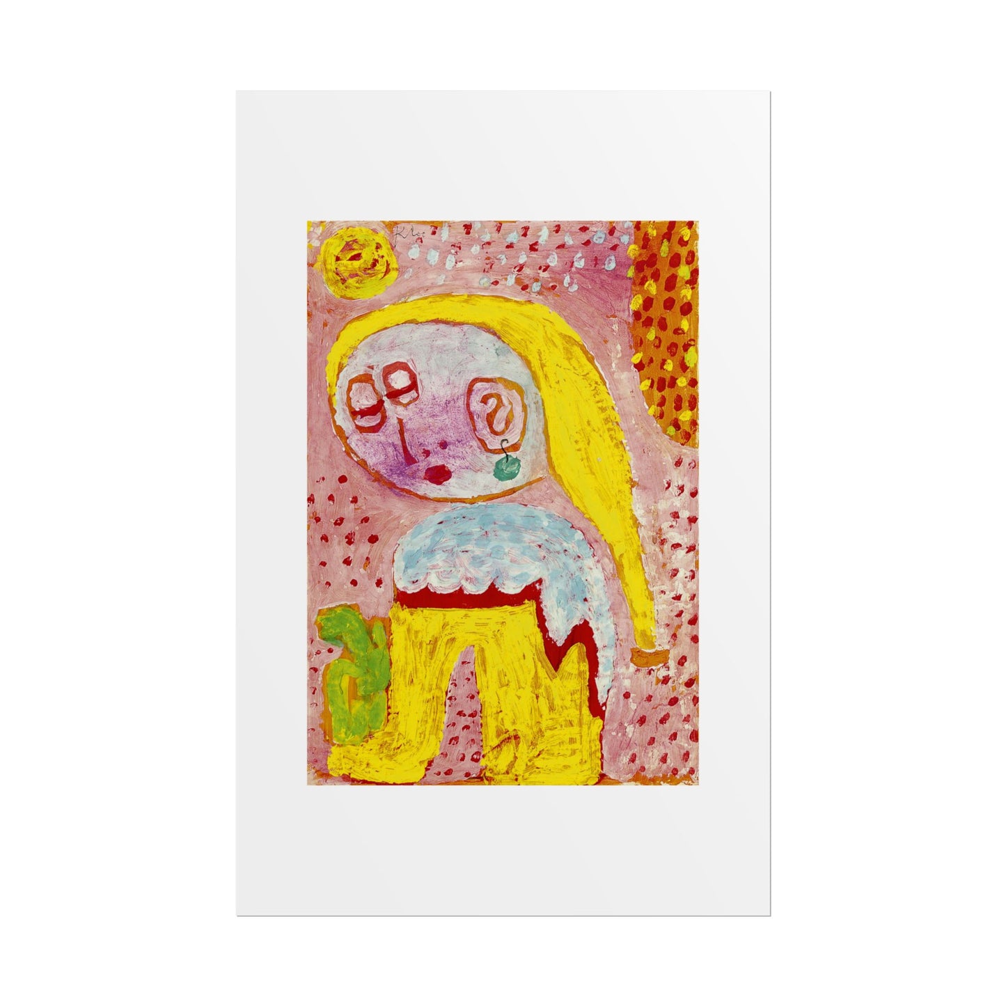 Magdalena vor der Bekehrung by Paul Klee Abstract Wall Art Poster