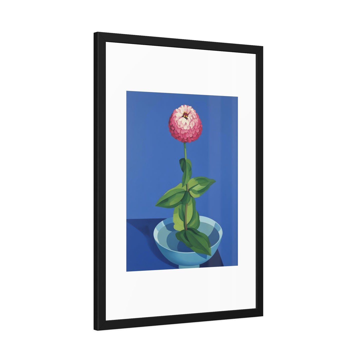 Framed Poster — Pink Bloom Still Life Wall Art