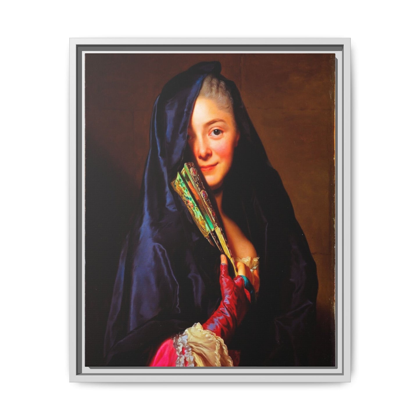 Framed Matte Canvas Wall Art — Classical Portrait Print