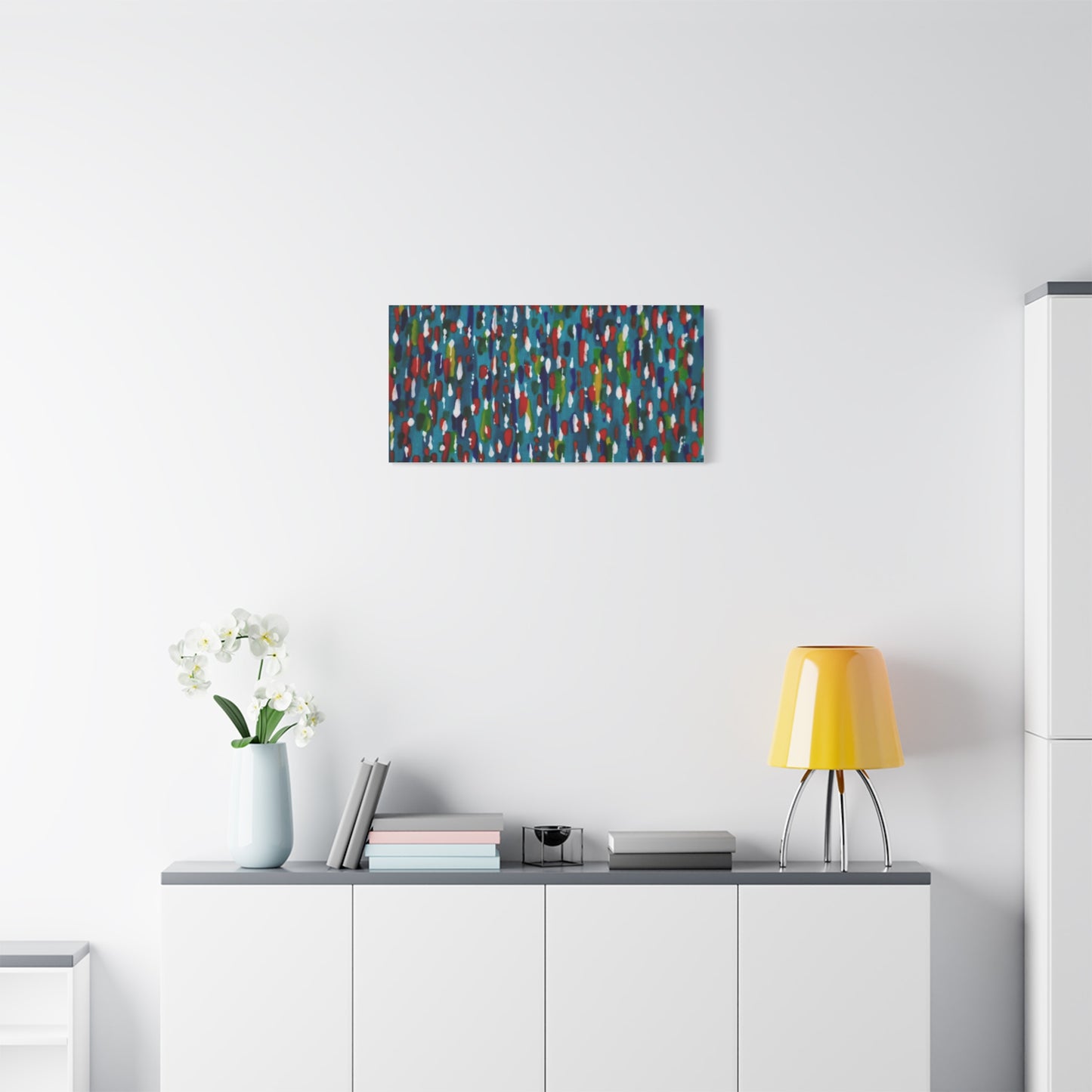 Colours Of The Soul Reflecting On Water by Ariel Chavarro Avila Matte Canvas Wall Art