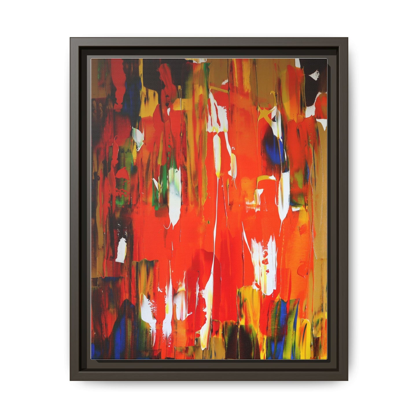 Burn baby burn by Norman Barrett Framed Matte Canvas Wall Art