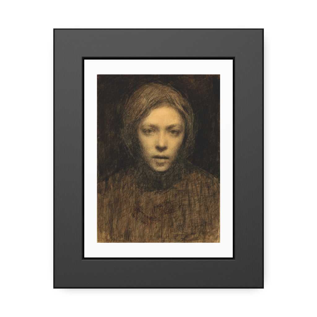 self-portrait by Ellen Thesleff Framed Art Wall Art Print