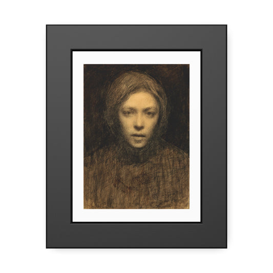 self-portrait by Ellen Thesleff Framed Art Wall Art Print