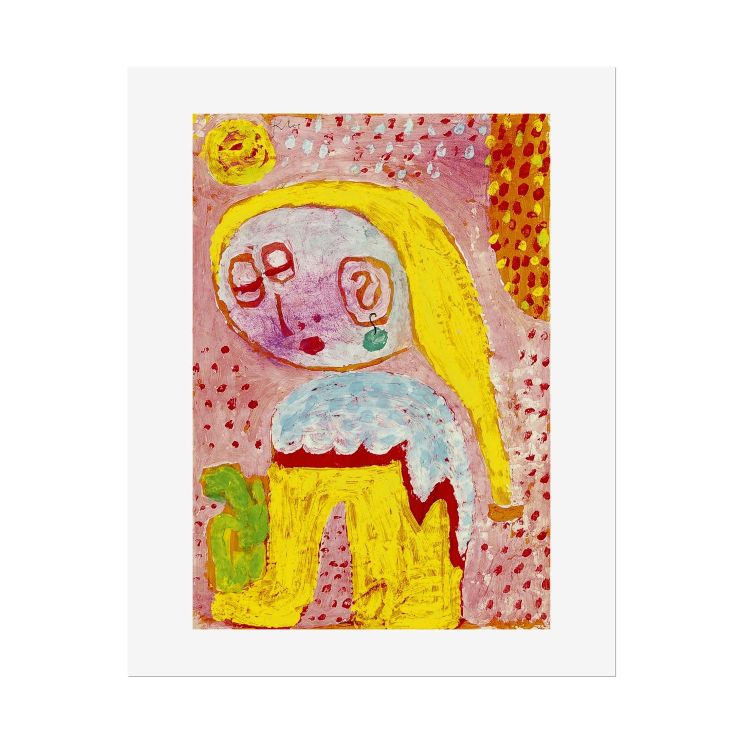Magdalena vor der Bekehrung by Paul Klee Abstract Wall Art Poster
