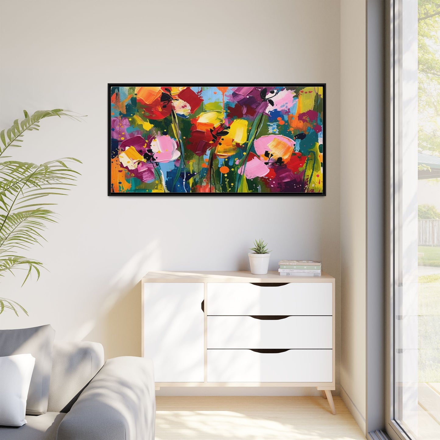 Matte Canvas, Framed (Multi-color)