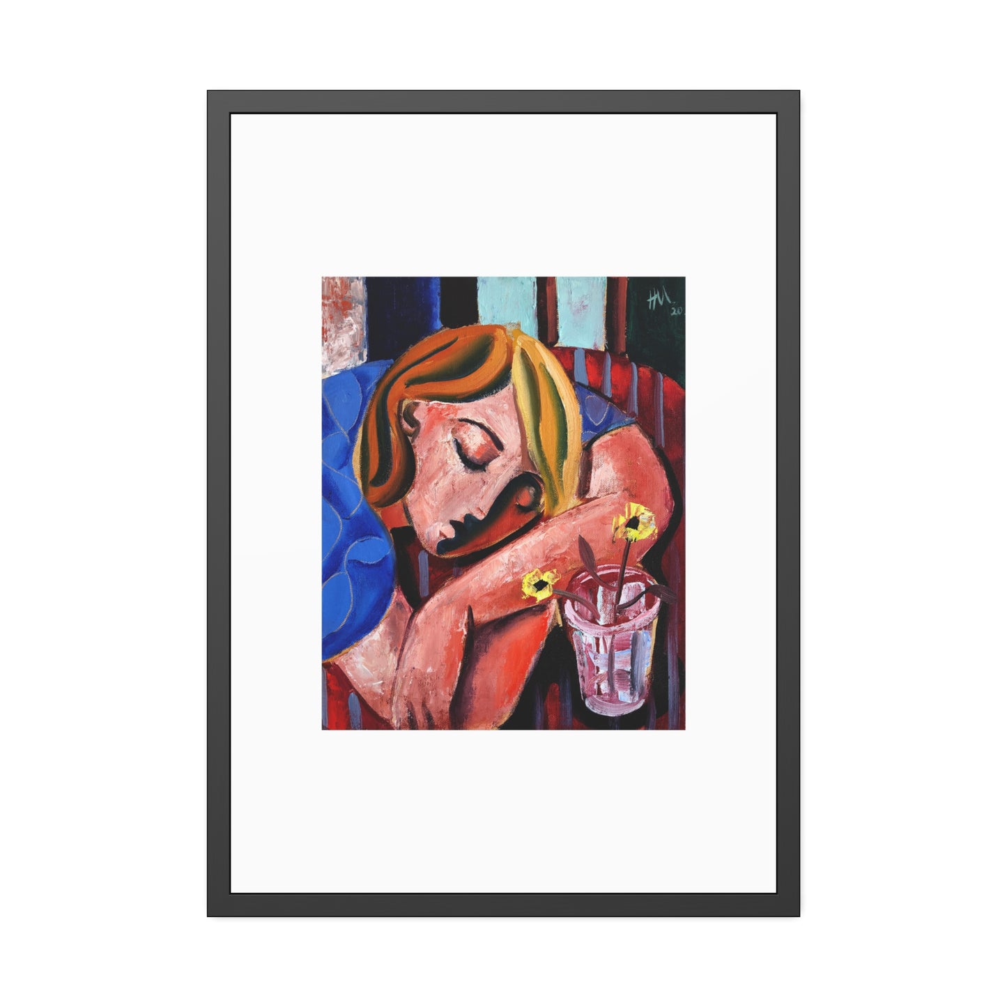 When she finally woke the world around her had changed unrecognizably by Hennie Niemann jnr Framed Wall Art Print
