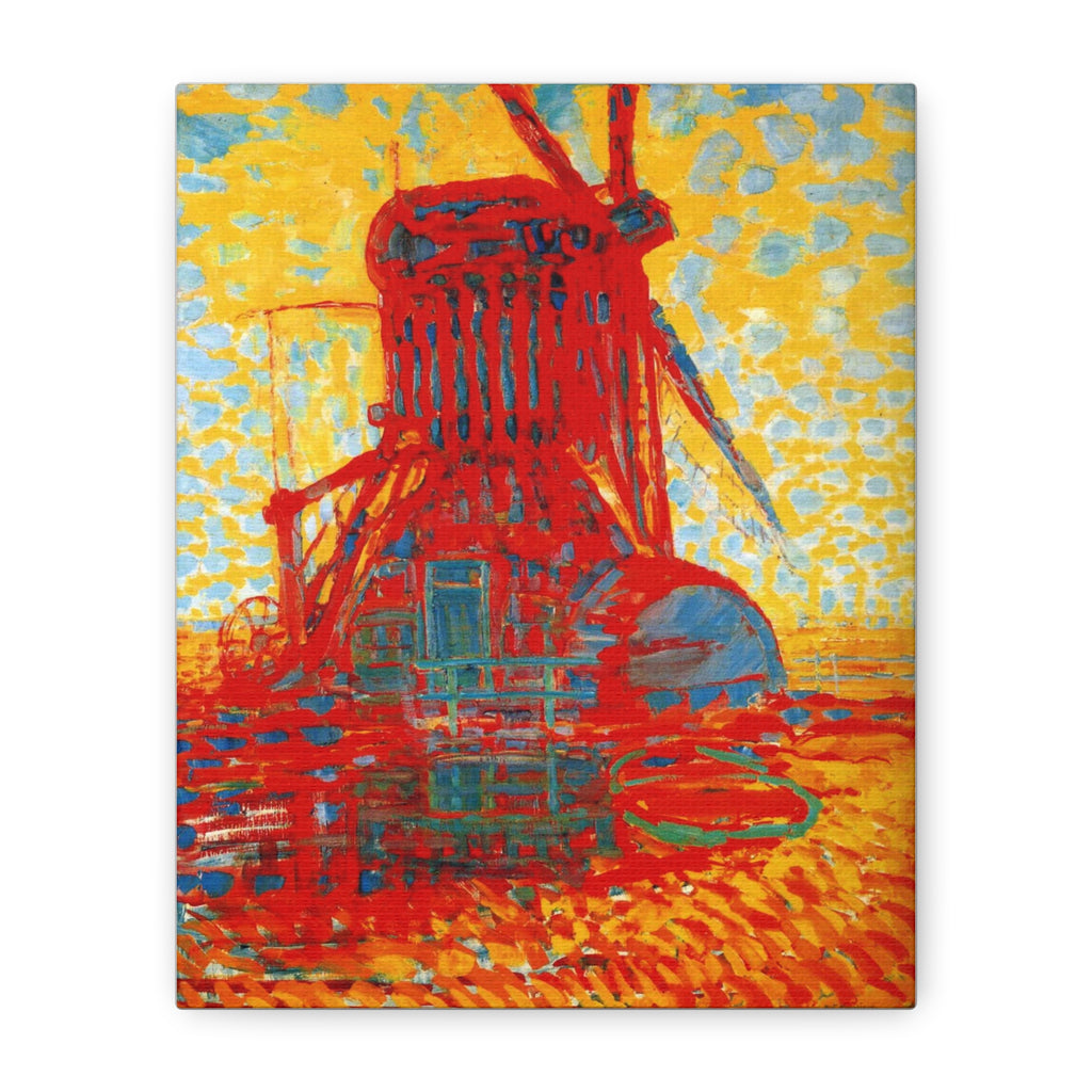 Mill by Sunlight by Piet Mondrian Canvas Wall Art Print
