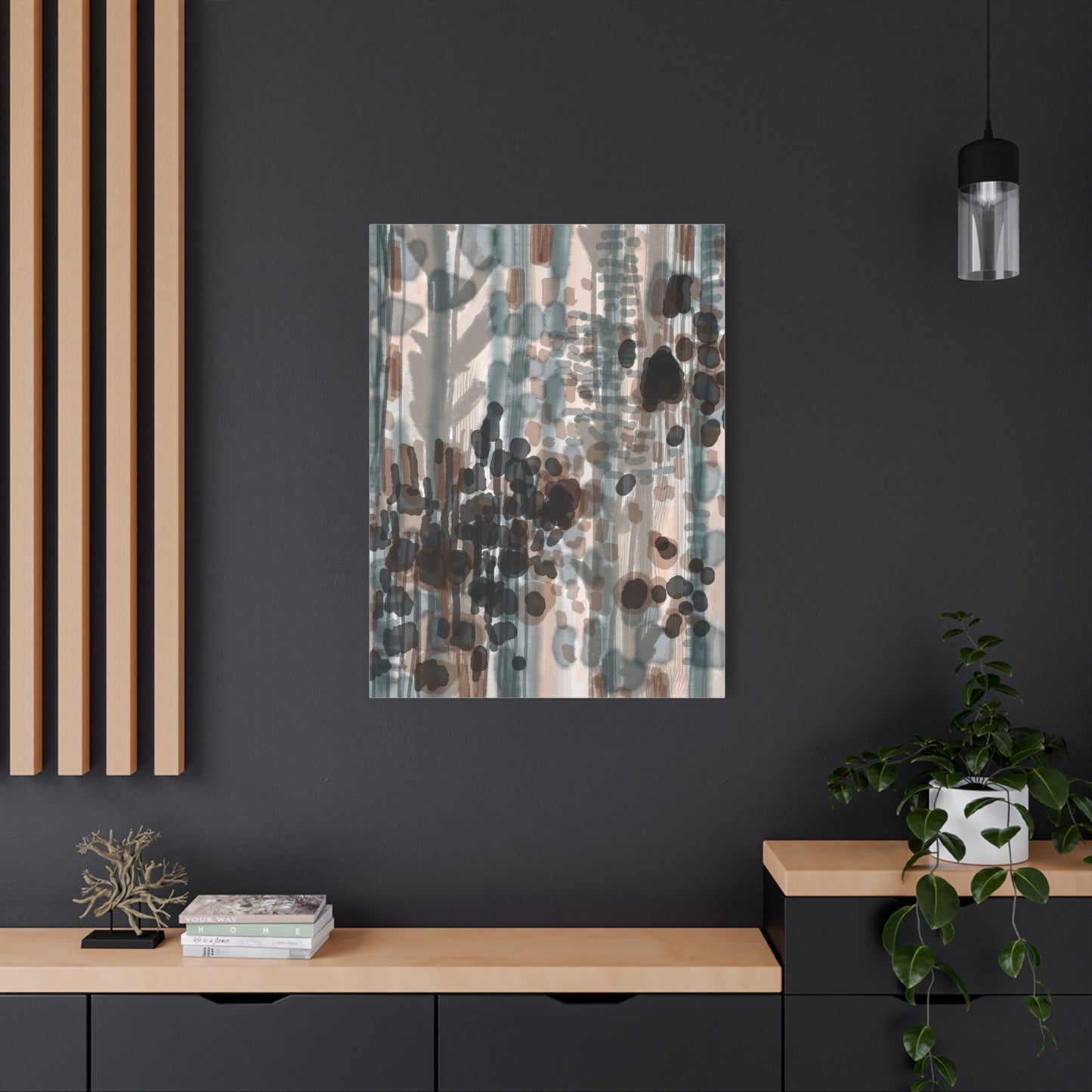 Vleken by an unknown artist Abstract Matte Canvas Wall Art