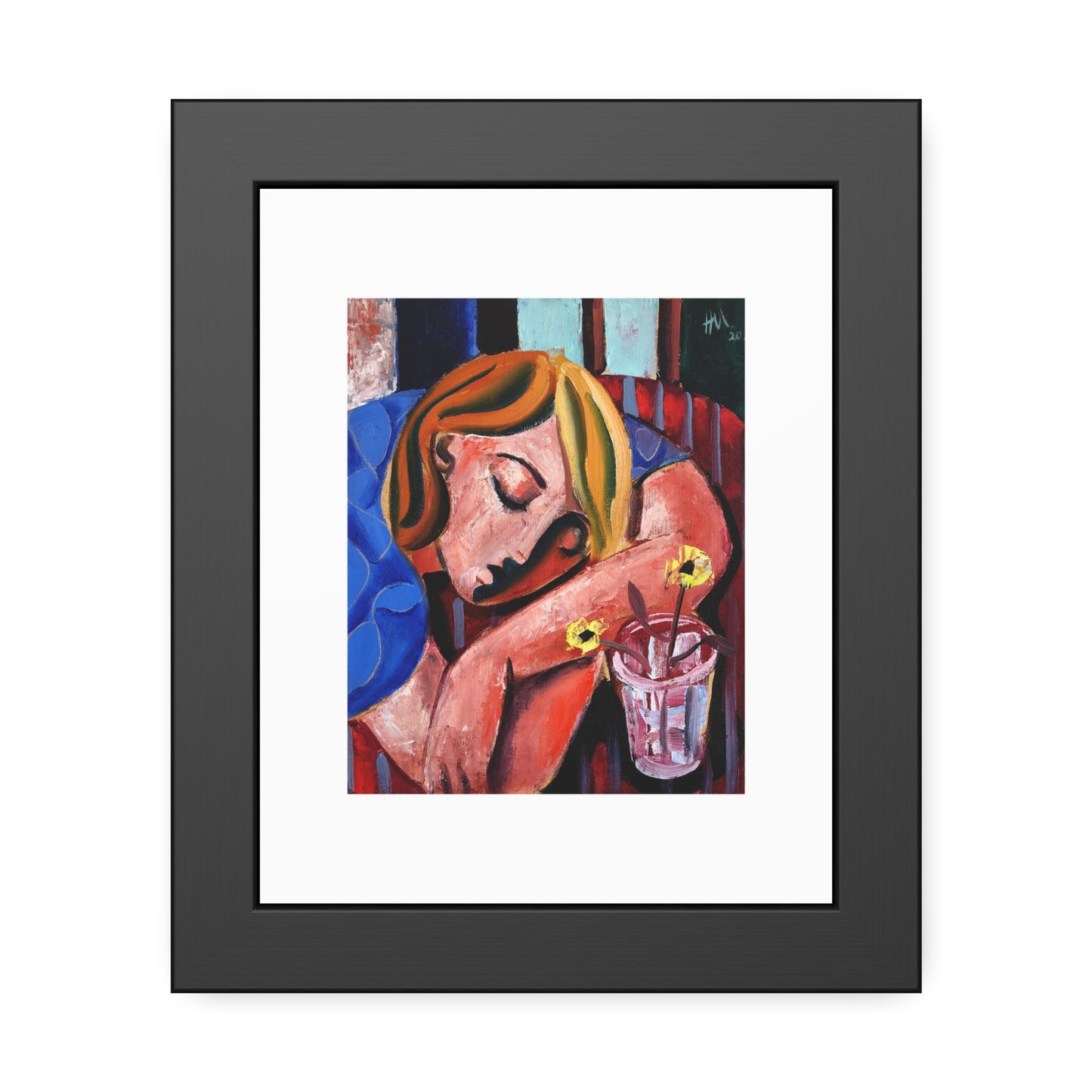 When she finally woke the world around her had changed unrecognizably by Hennie Niemann jnr Framed Wall Art Print