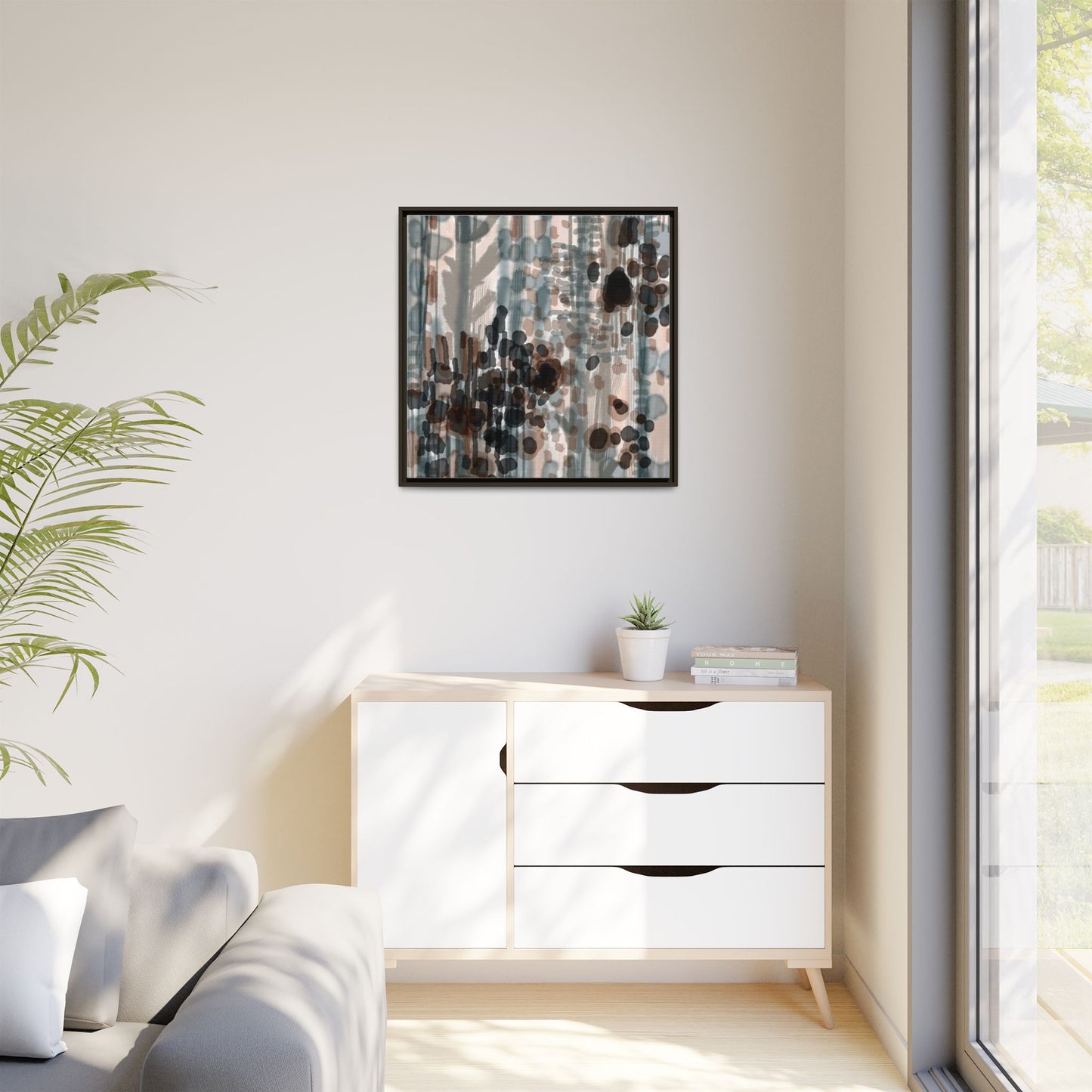 Vleken by an unknown artist Framed Canvas Art