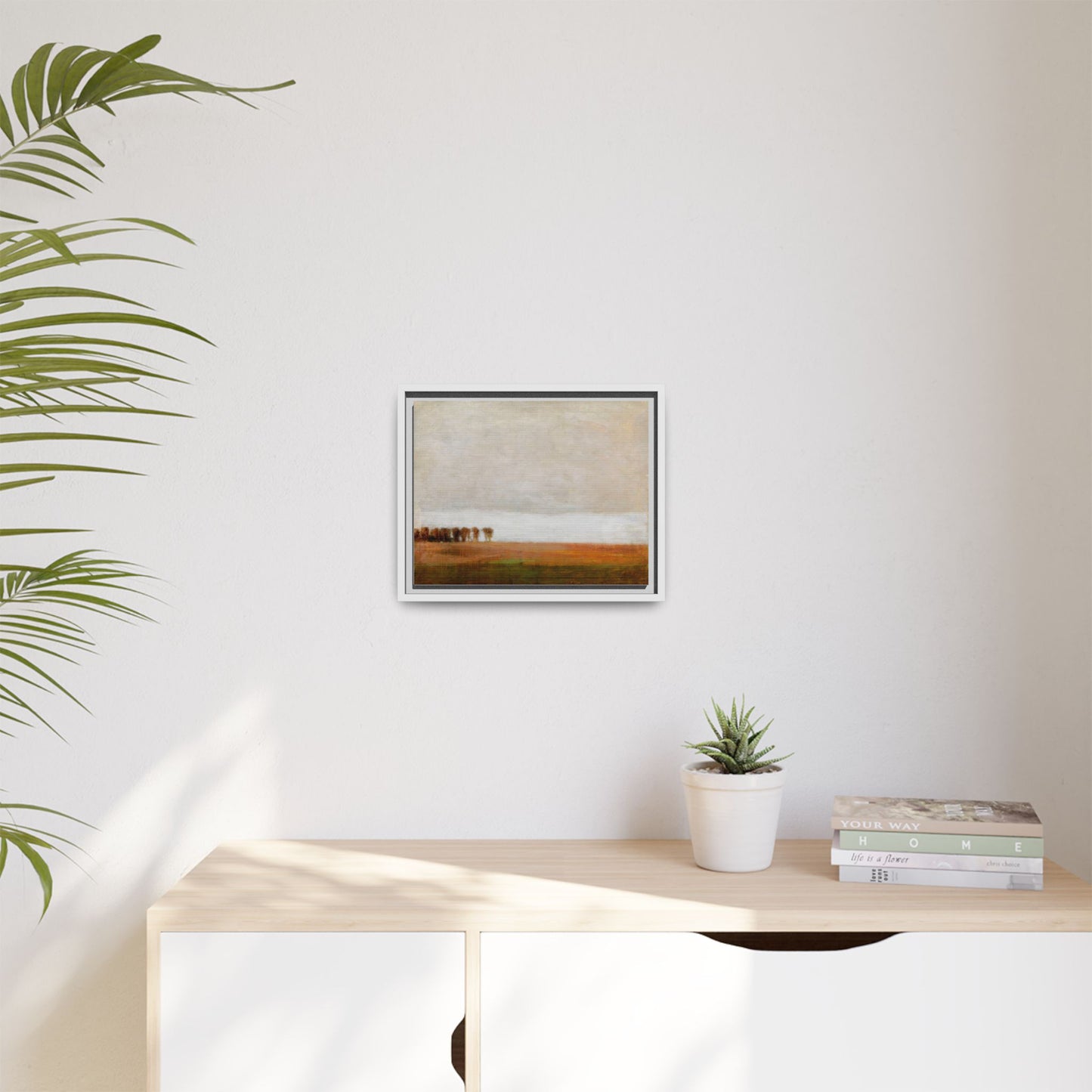 View of Jaegersborg Allé, North of Copenhagen by Vilhelm Hammershøi Framed Matte Canvas Wall Art Print