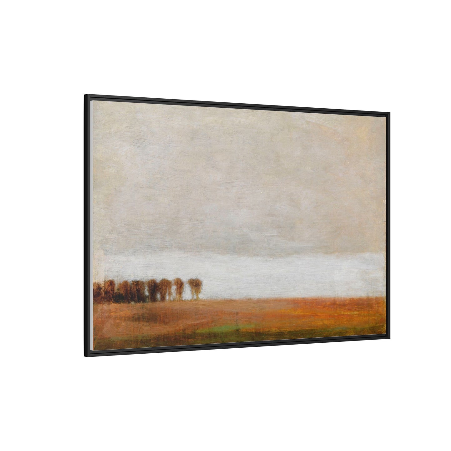 View of Jaegersborg Allé, North of Copenhagen by Vilhelm Hammershøi Framed Matte Canvas Wall Art Print
