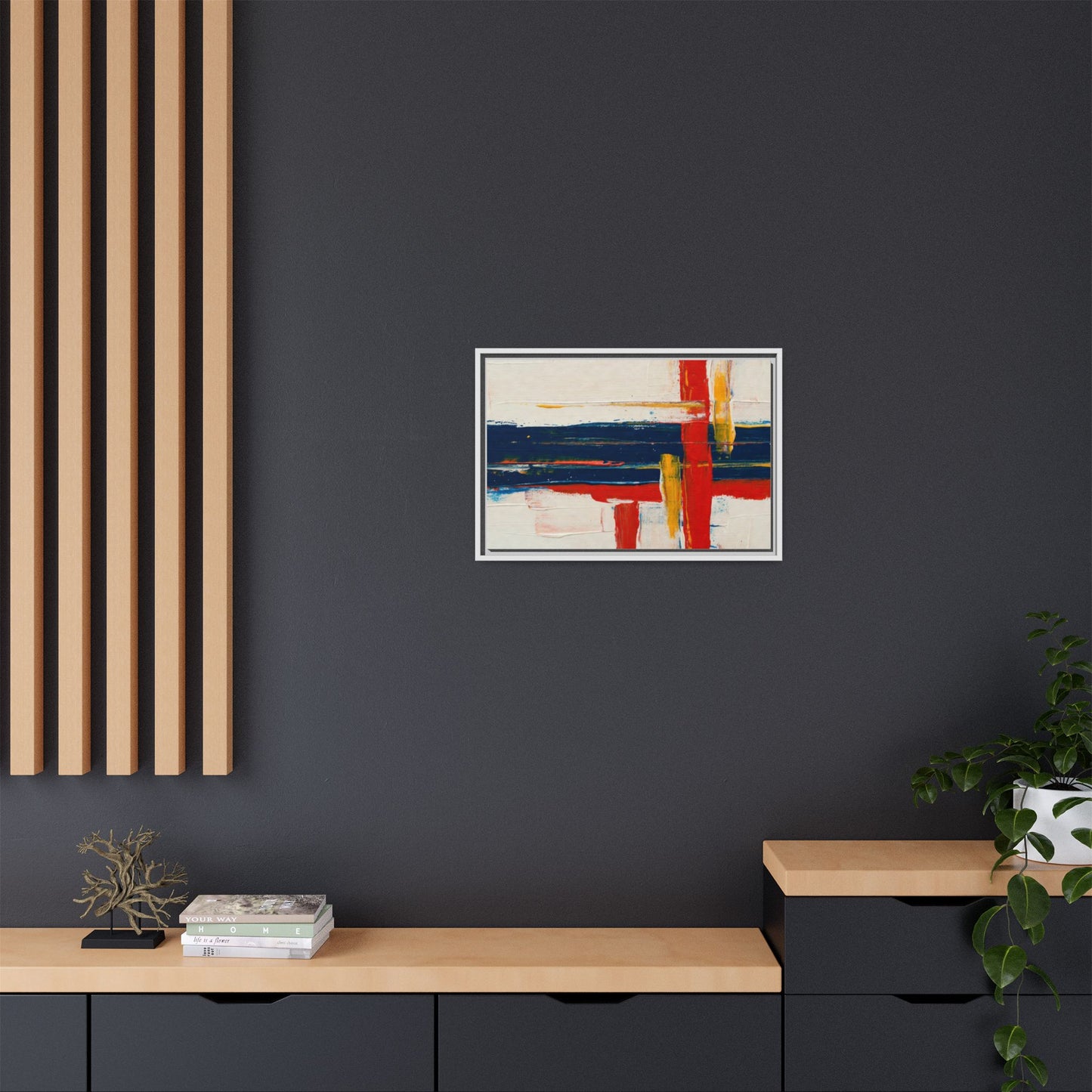 Matte Canvas, Framed (Multi-color)