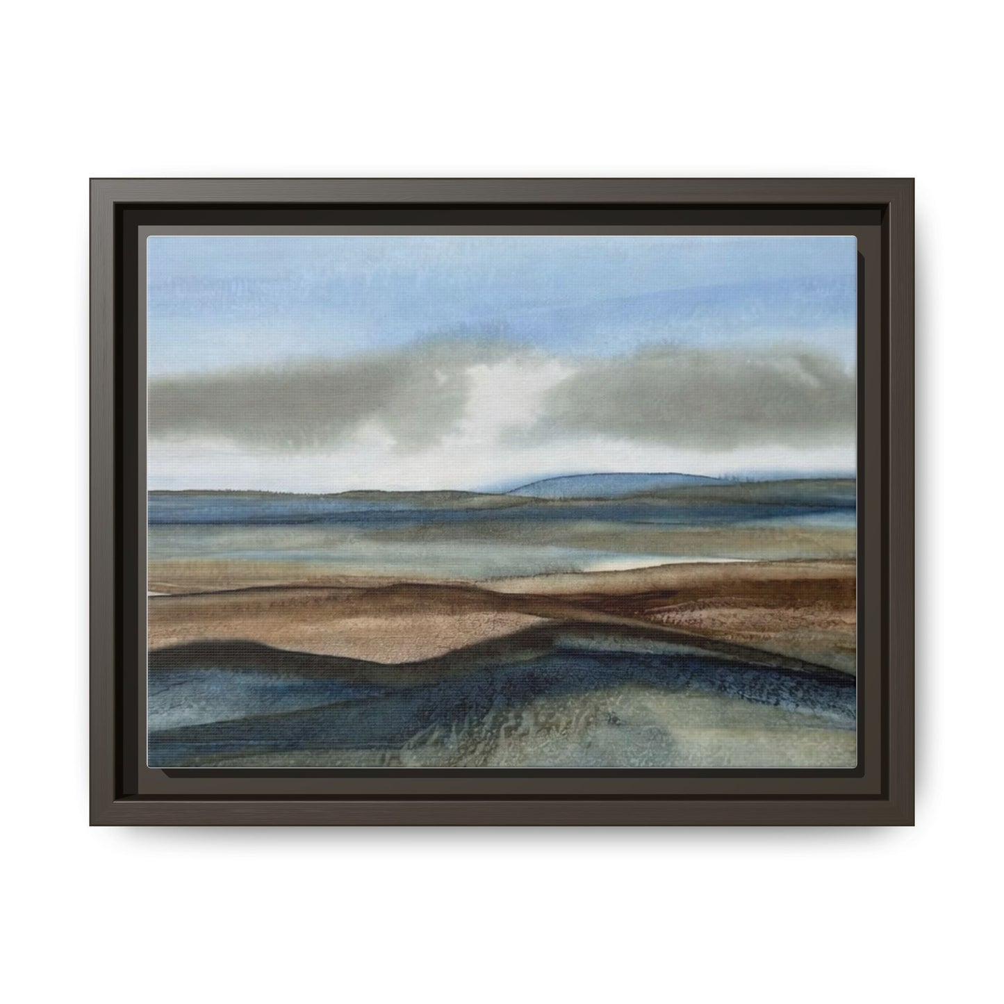 Matte Canvas Landscape, Framed (Multi-color)