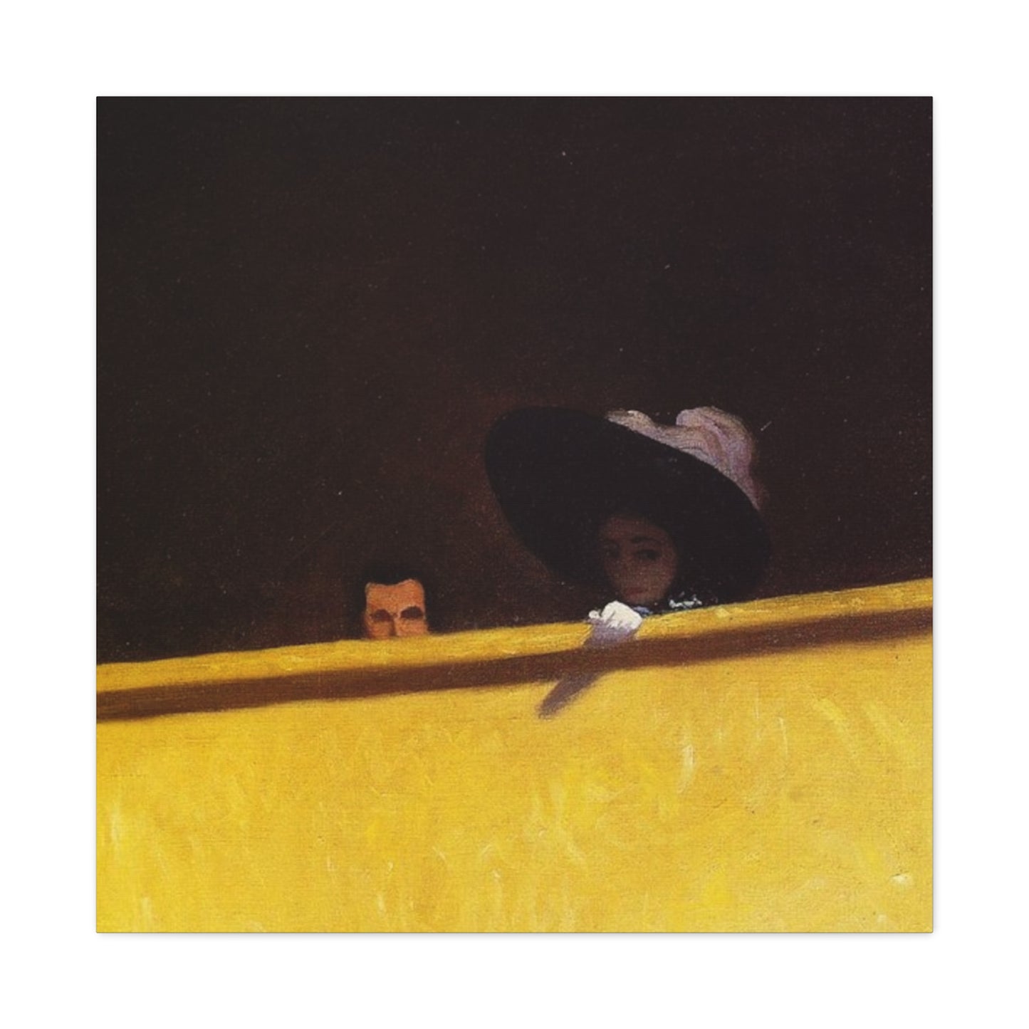 La loge de theatre by Félix Vallotton Matte Canvas Wall Art Print
