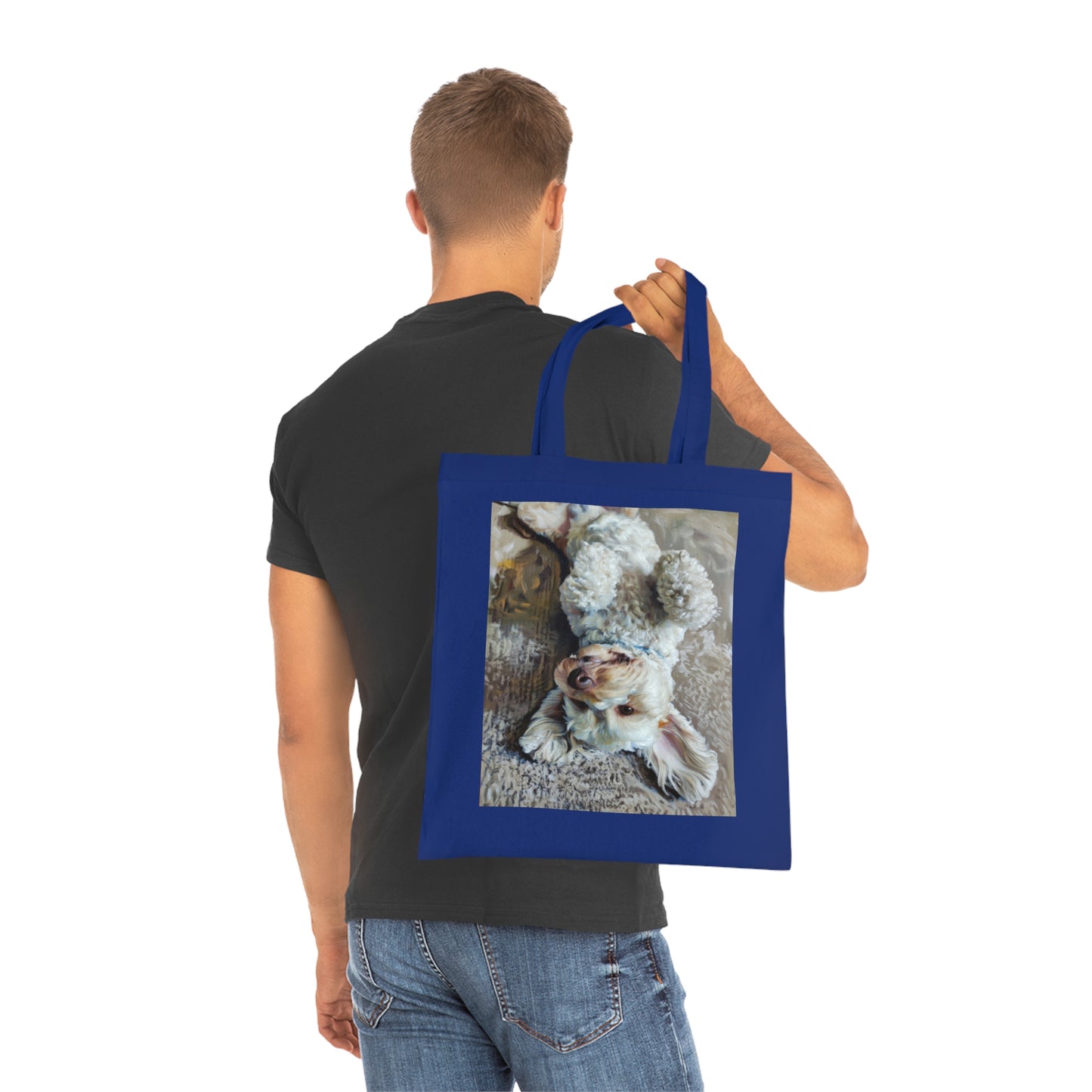 Cute Puppy Photo Cotton Tote — Adorable Dog Lover Gift Tote Bag