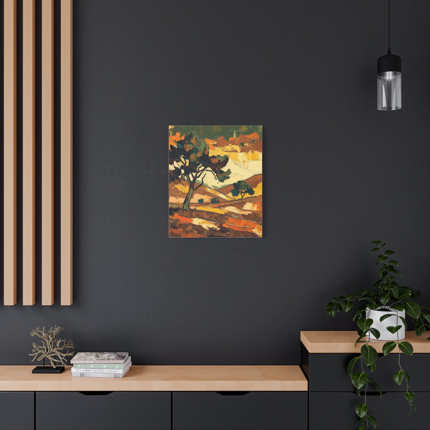 Abstract Autumn Landscape Canvas