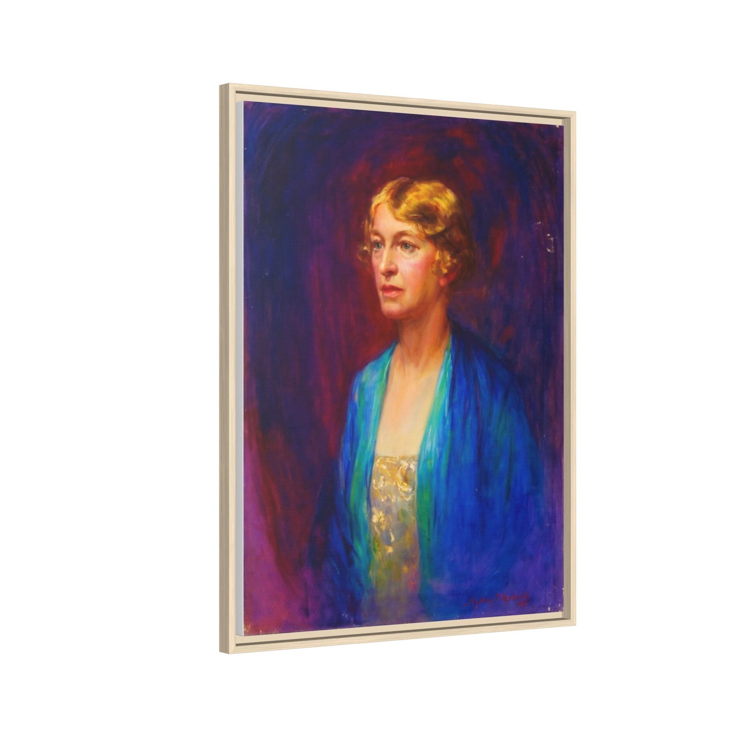 Matte Canvas Portrait , Framed (Multi-color)