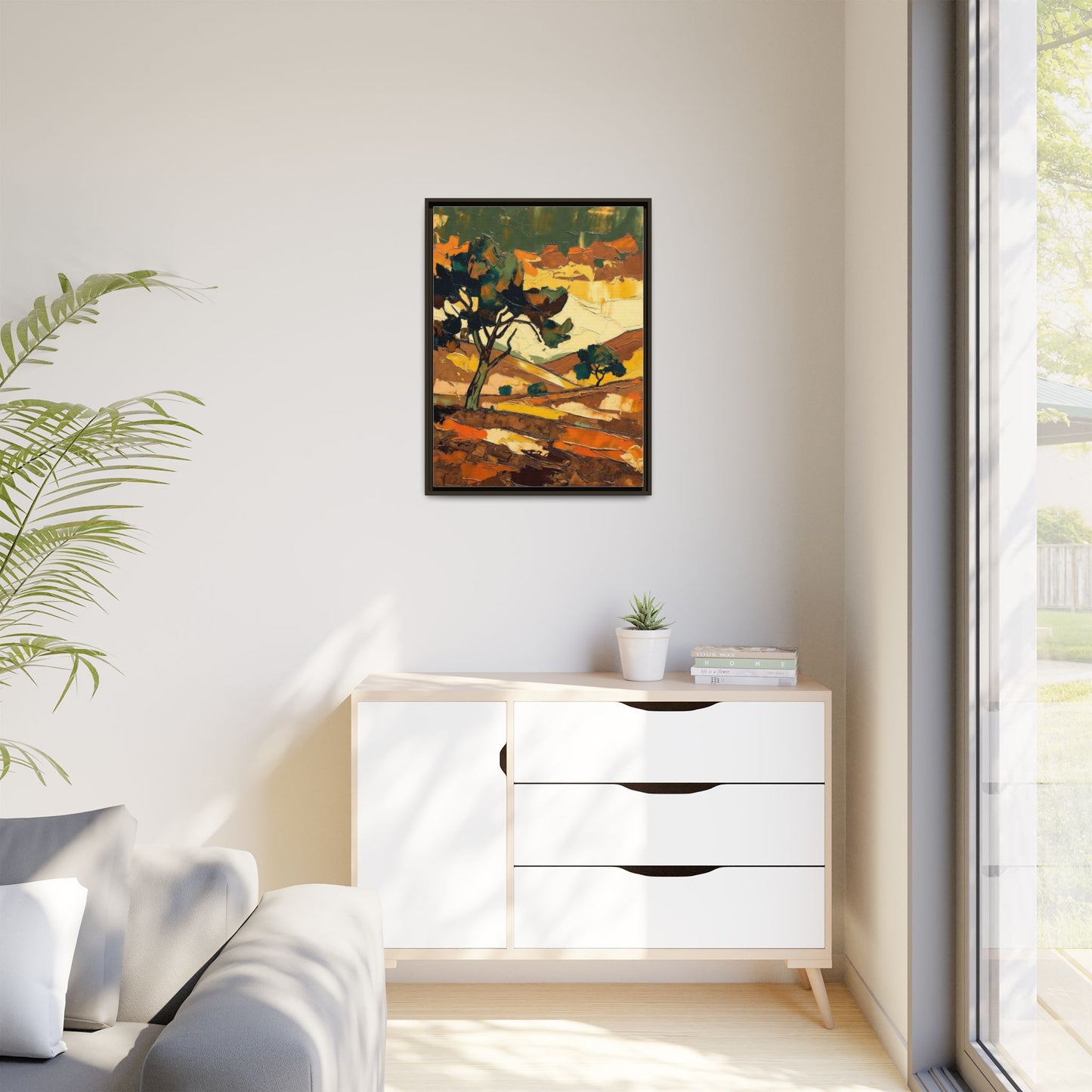Framed Matte Canvas Landscape Art Print