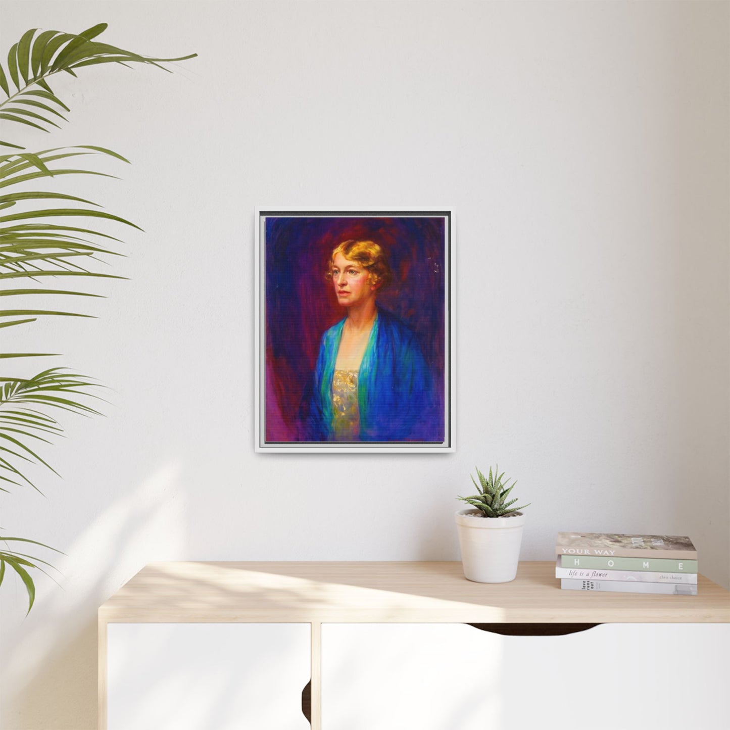 Matte Canvas Portrait , Framed (Multi-color)