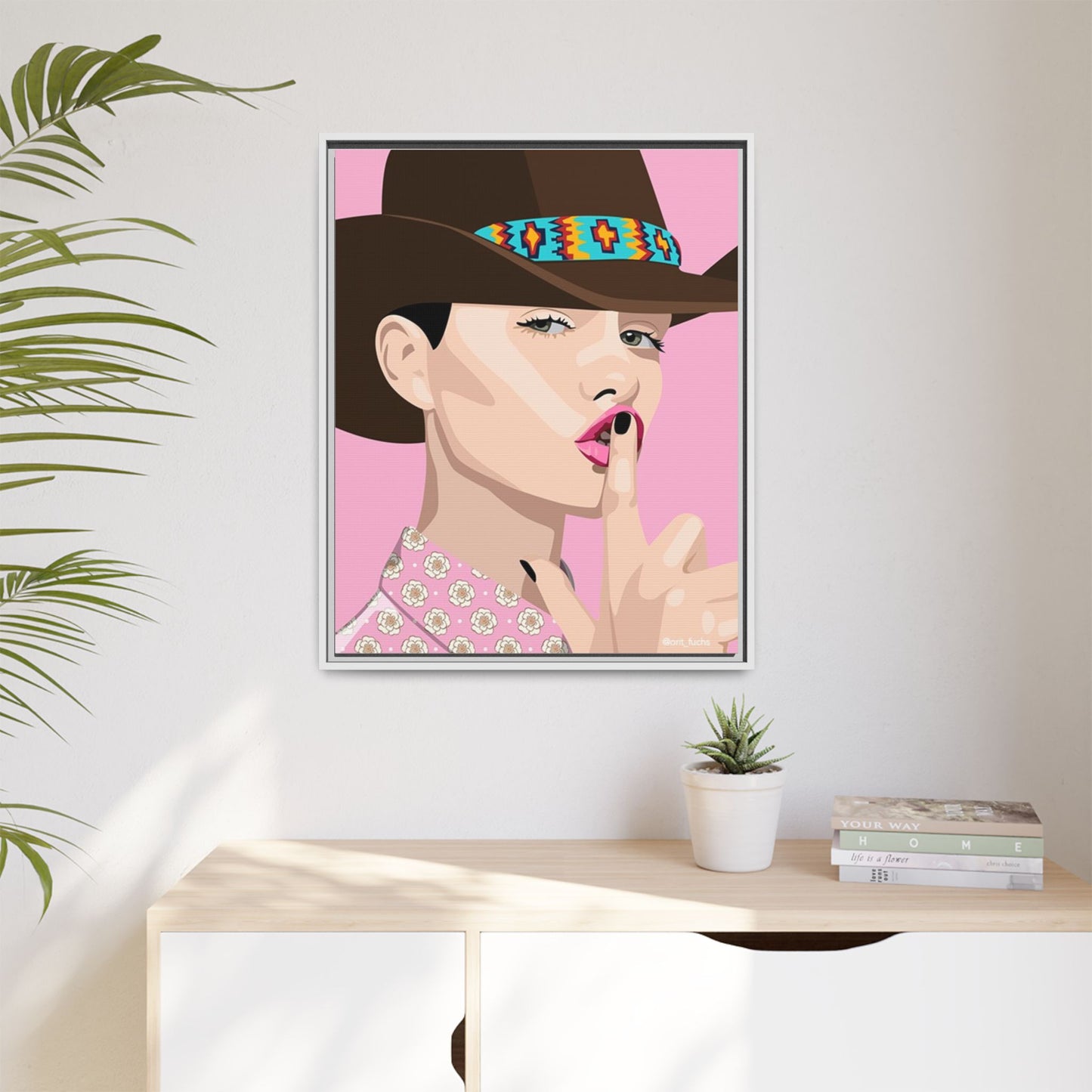 Vivid 63 by Orit Fuchs Matte Framed Canvas Wall Art