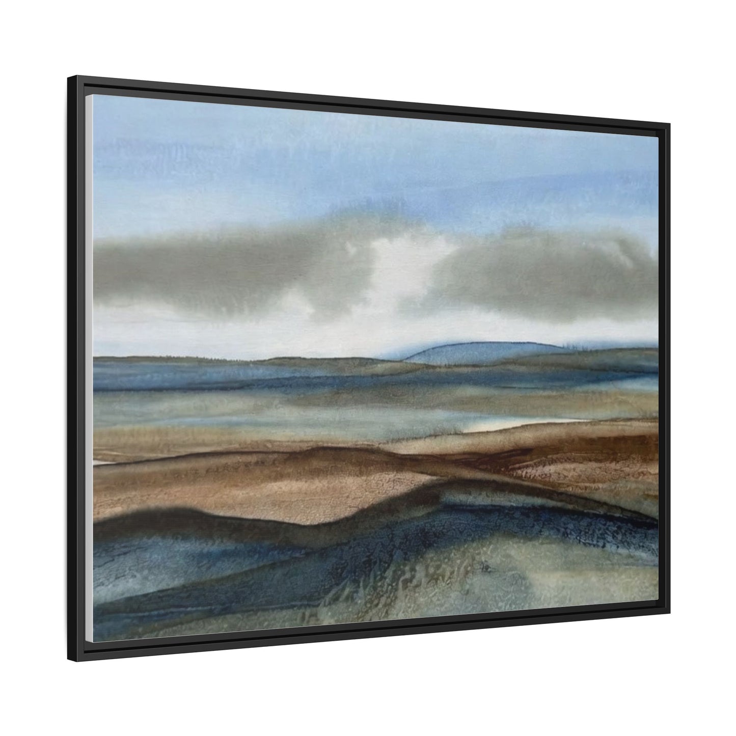 Matte Canvas Landscape, Framed (Multi-color)