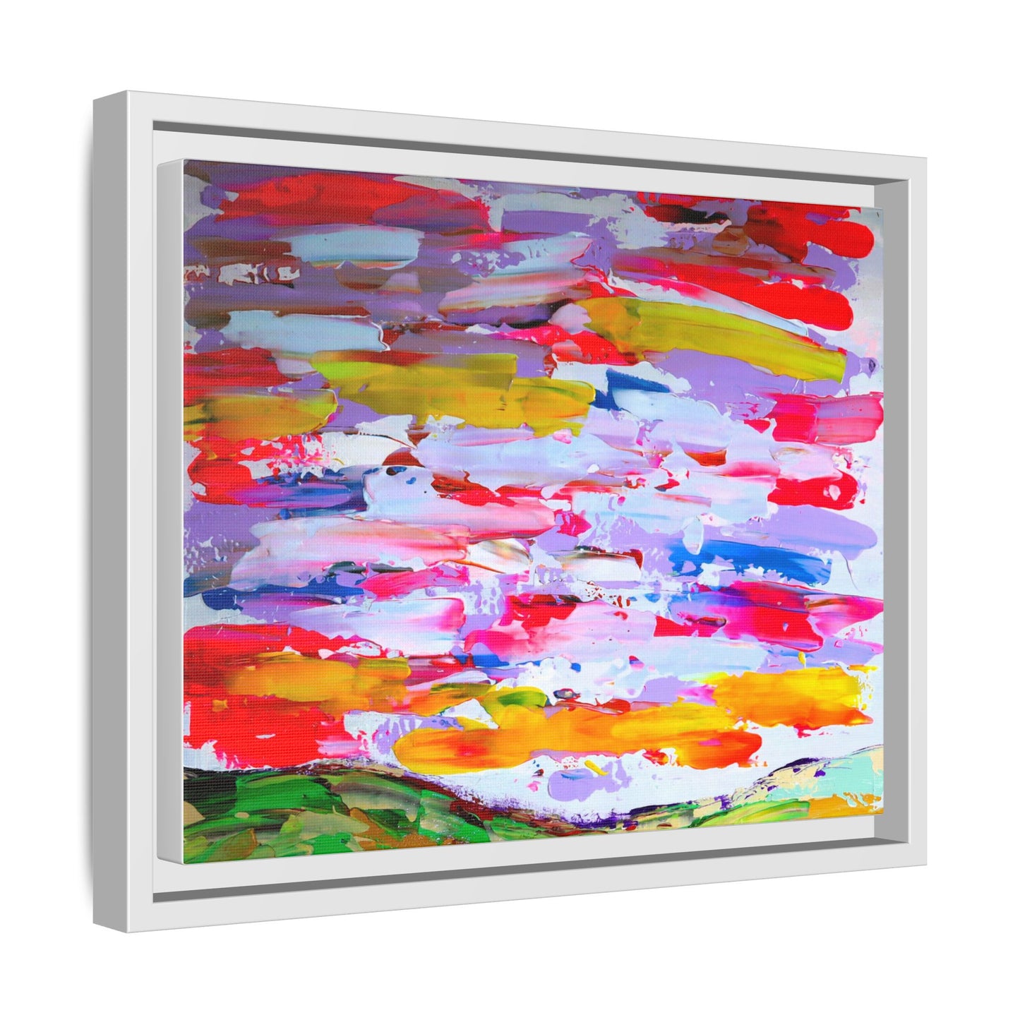 Sunny day in may by Norman Barrett Framed Matte Canvas Wall Art