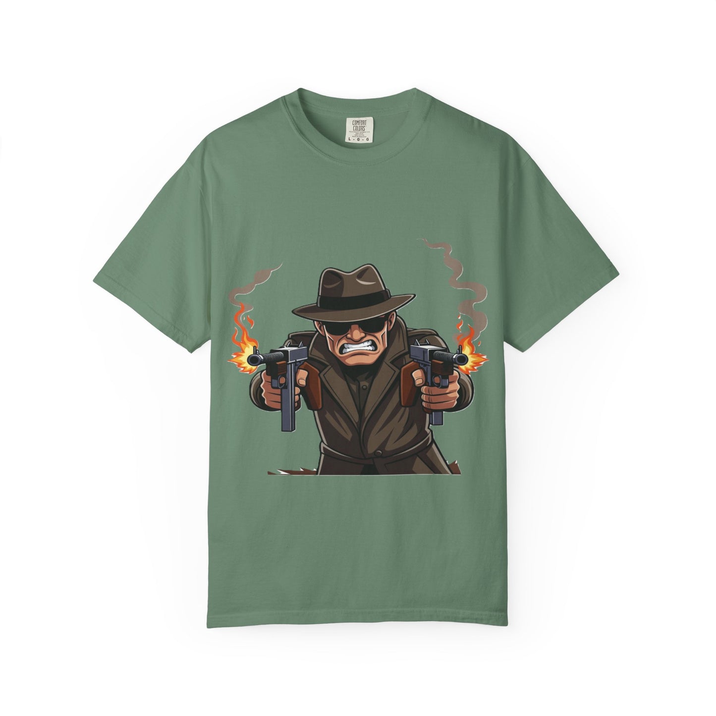 Vintage Gangster Shooter T-Shirt – Retro Mobster Graphic Tee