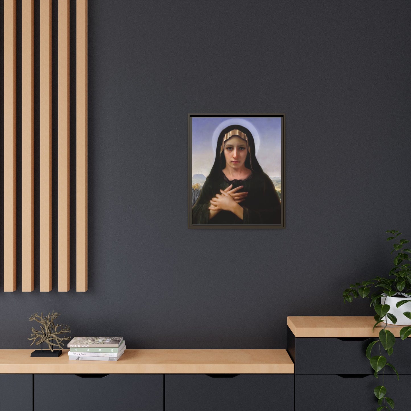 Virgo Solitudinis by William Adolphe Bouguereau Framed Matte Canvas Print