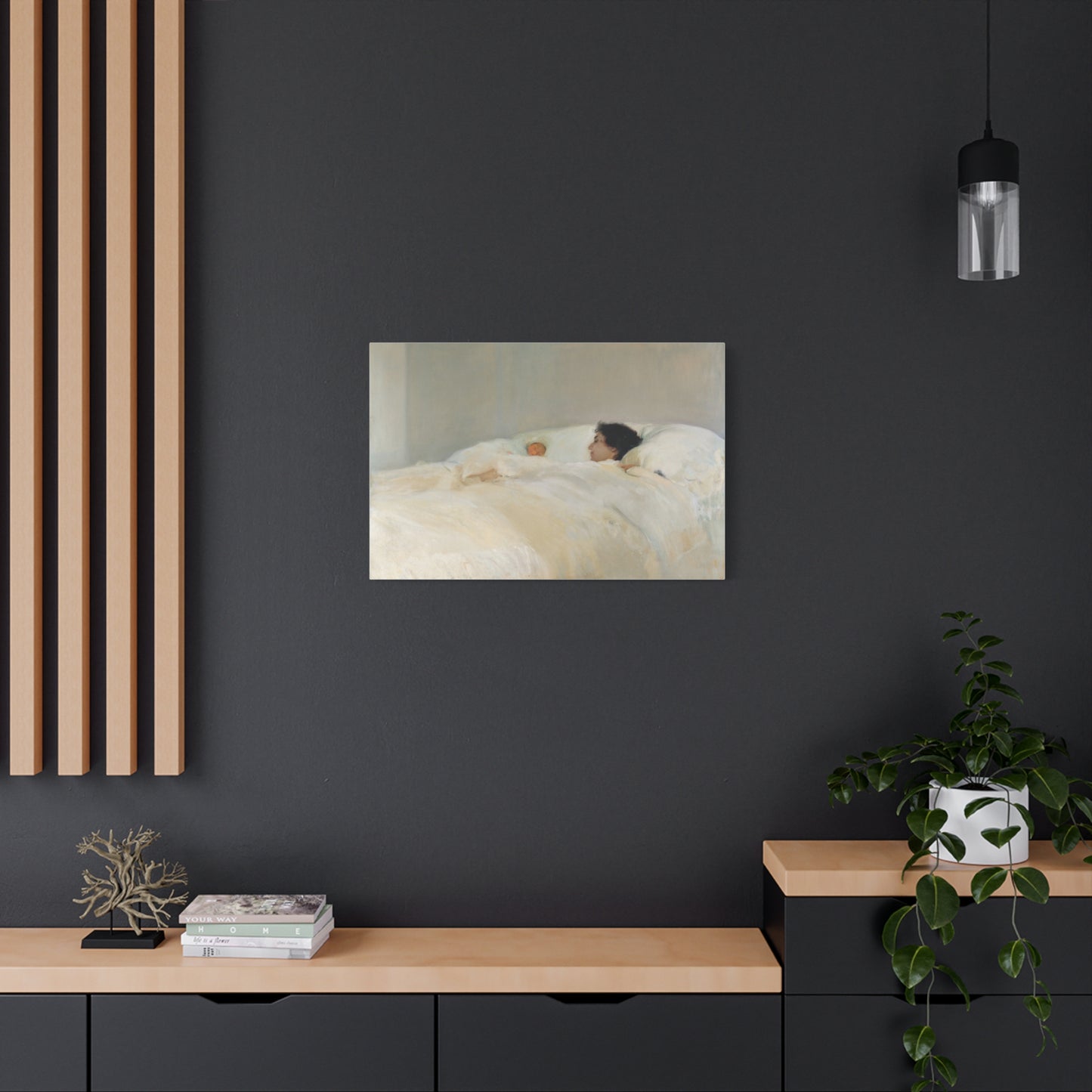 Mother by Joaquin Sorolla y Bastida Art Canvas Print — Serene Nursery Wall Decor