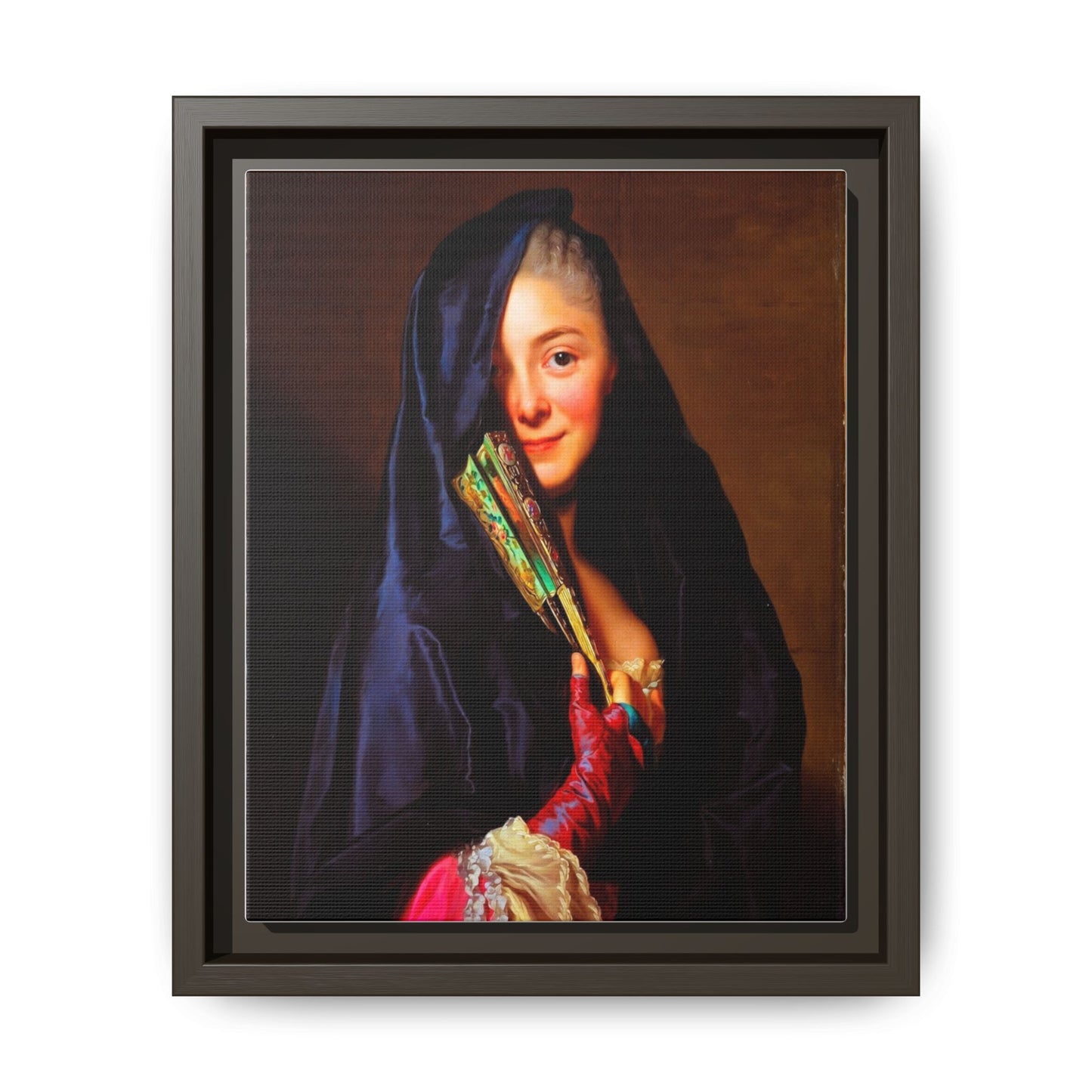 Framed Matte Canvas Wall Art — Classical Portrait Print