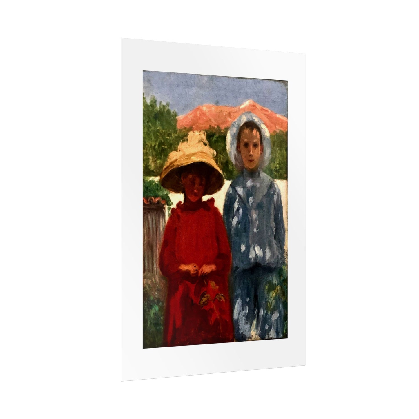 Portrait of the painter's sons by António Carneiro Wall Art Print