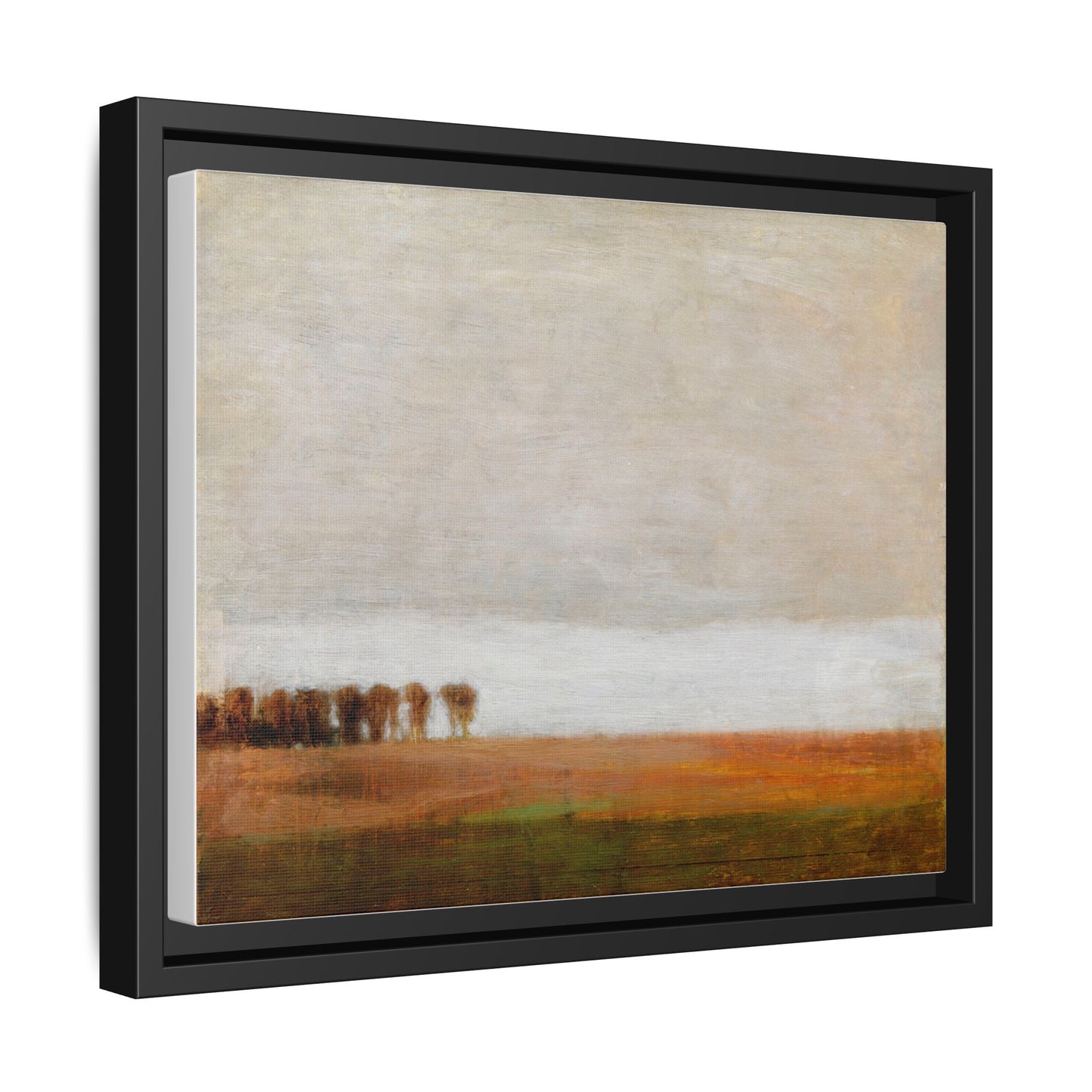 View of Jaegersborg Allé, North of Copenhagen by Vilhelm Hammershøi Framed Matte Canvas Wall Art Print
