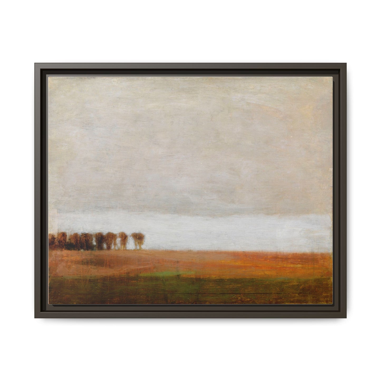 View of Jaegersborg Allé, North of Copenhagen by Vilhelm Hammershøi Framed Matte Canvas Wall Art Print